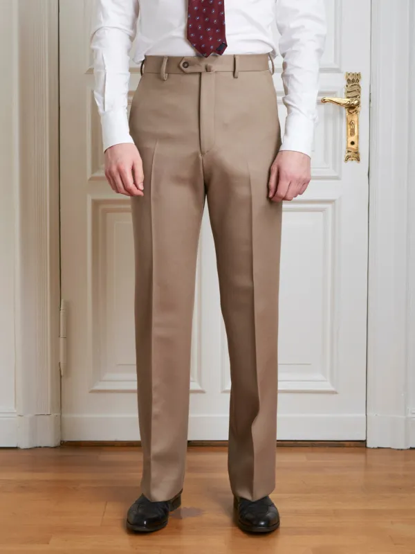 Trousers - Beige cavalry twill made by Maximilian Mogg