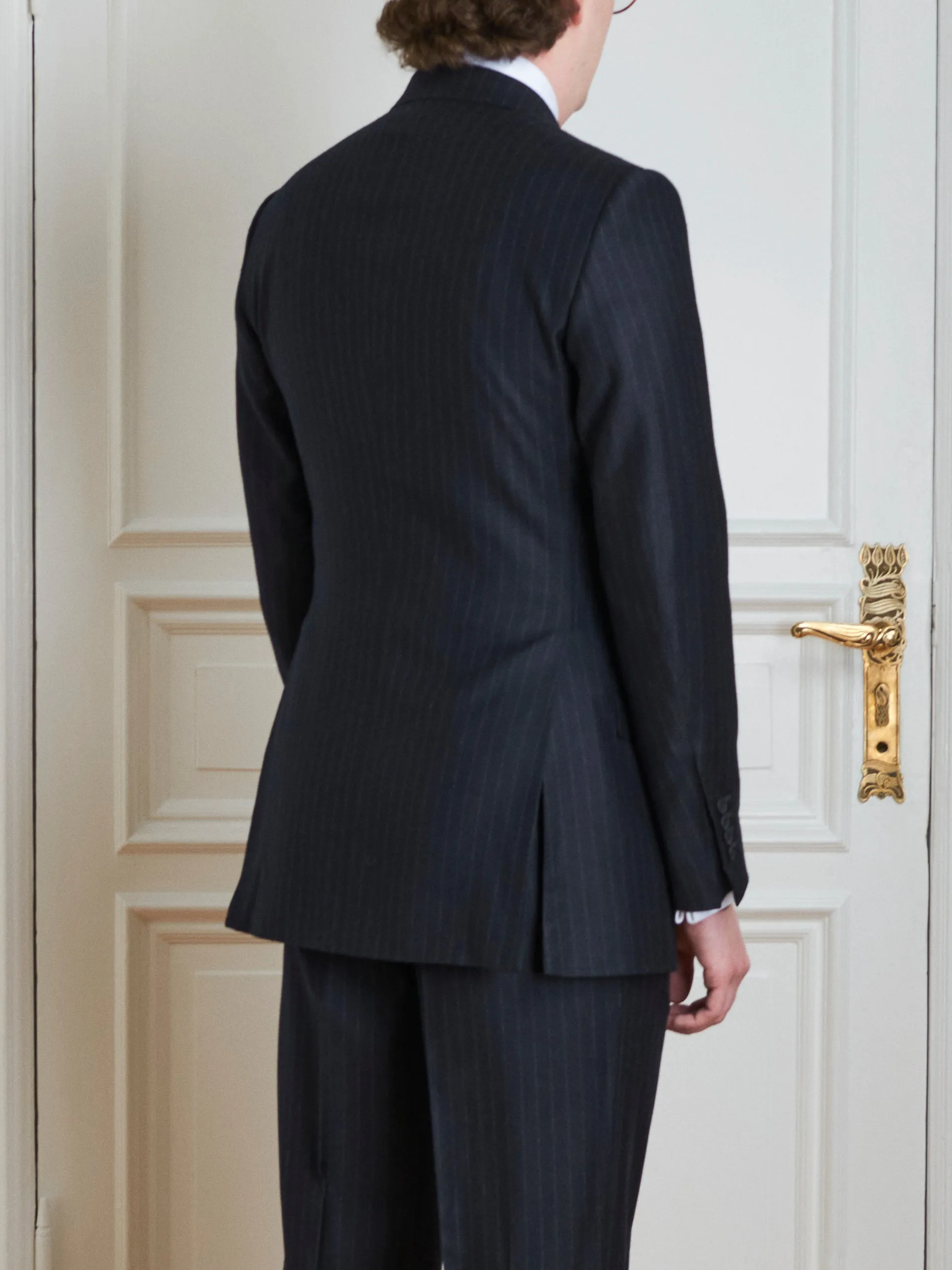 Suit - Navy Chalkstripe sold by Maximilian Mogg product image thumbnail 3