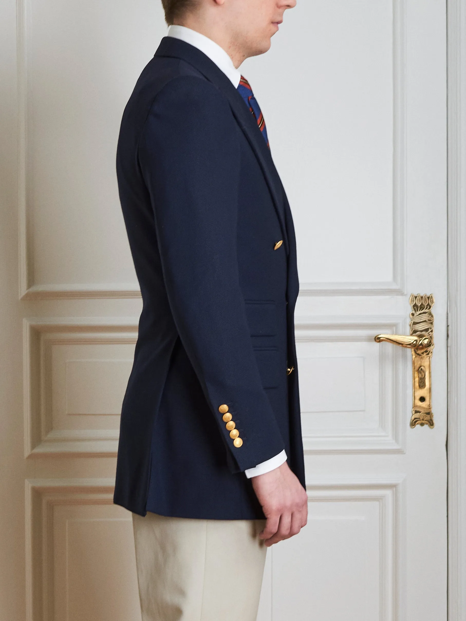 Navy Blazer - Royal blue Hopsack sold by Maximilian Mogg product image thumbnail 4