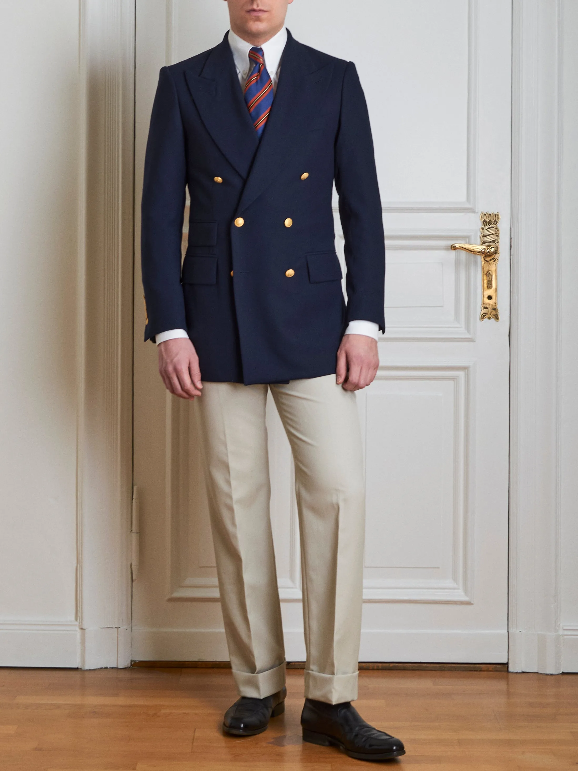 Navy Blazer - Royal blue Hopsack sold by Maximilian Mogg product image thumbnail 2