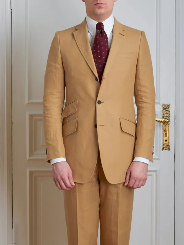 Suit - Beige Linen made by Maximilian Mogg