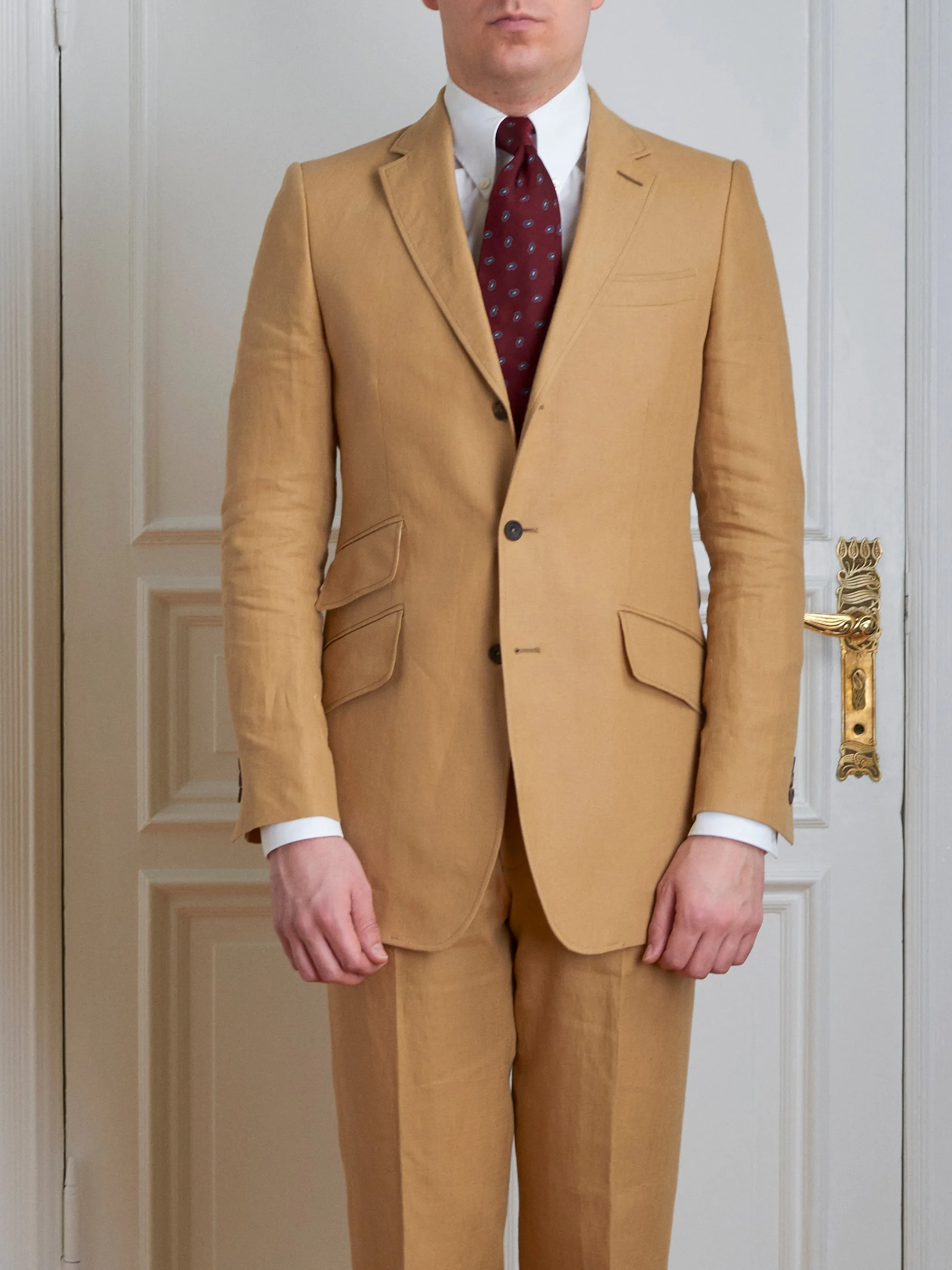 Suit - Beige Linen sold by Maximilian Mogg