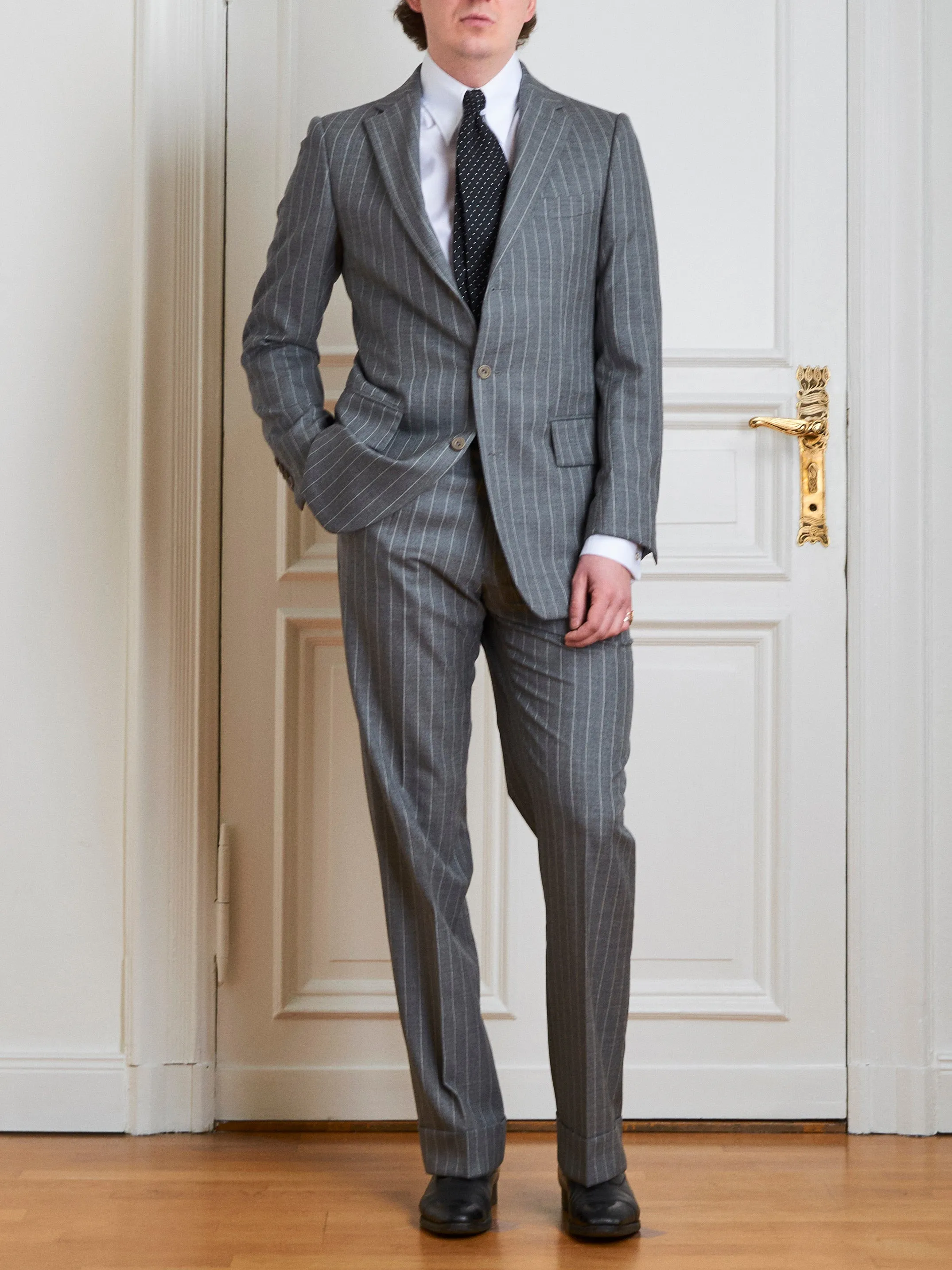 Suit - ligth-grey pinstripe sold by Maximilian Mogg product image thumbnail 3