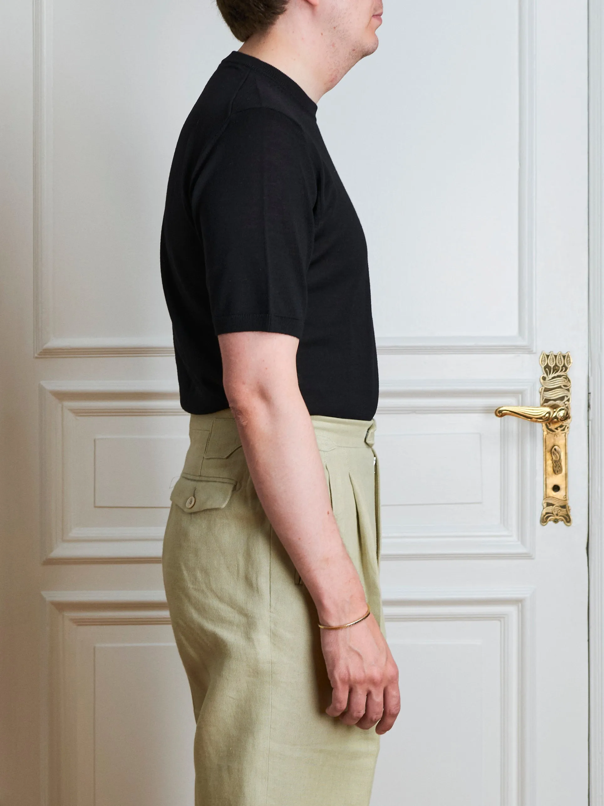 T-Shirt - Black Wool sold by Maximilian Mogg product image thumbnail 2