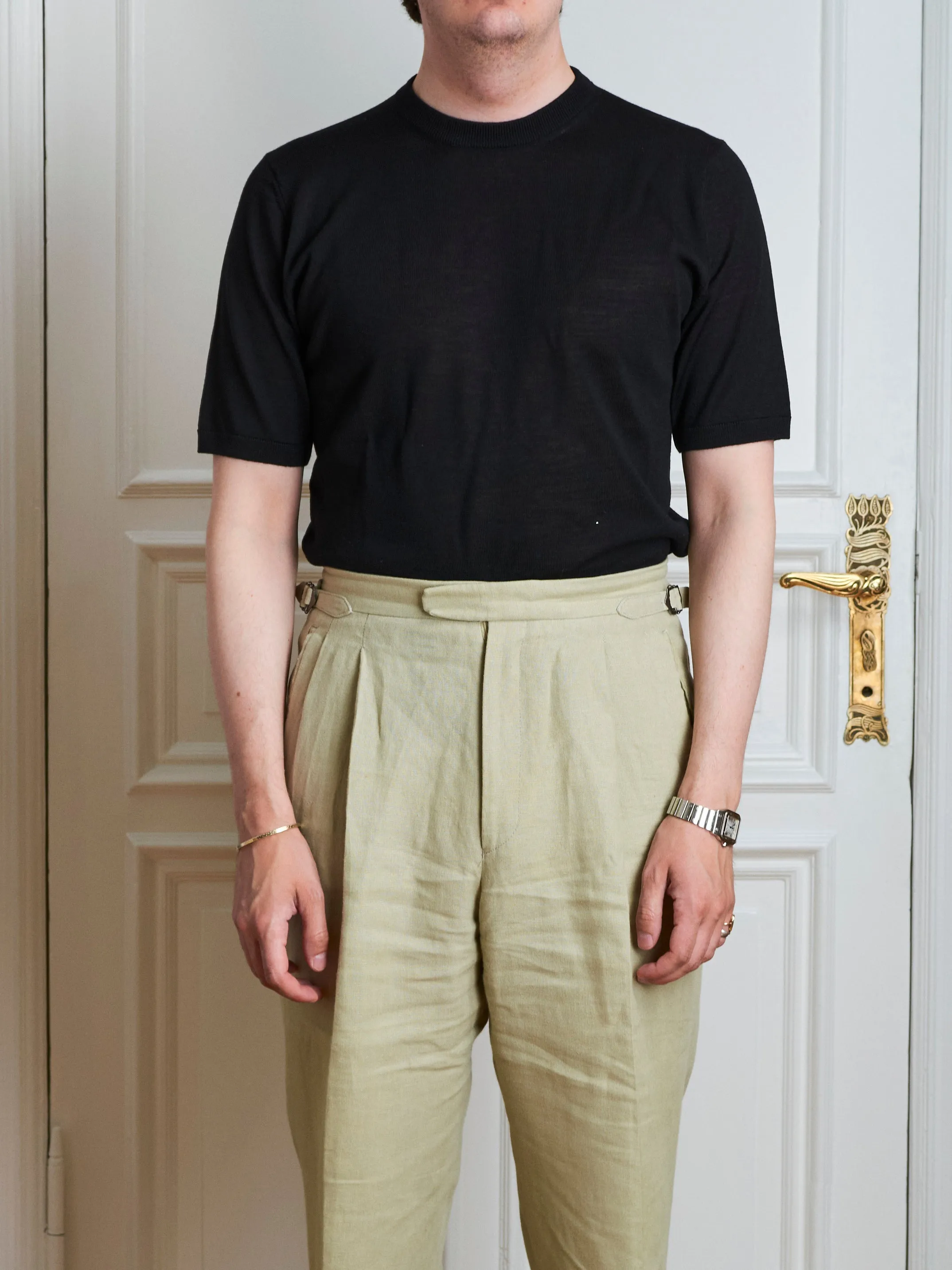T-Shirt - Black Wool sold by Maximilian Mogg
