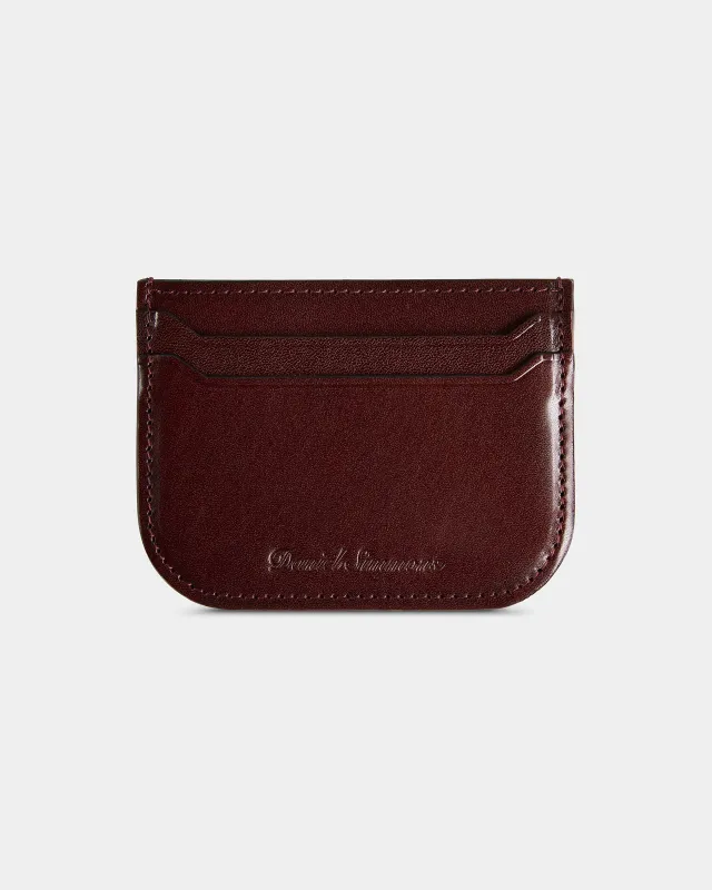 Curved Card Holder - Burgundy sold by Daniel Simmons