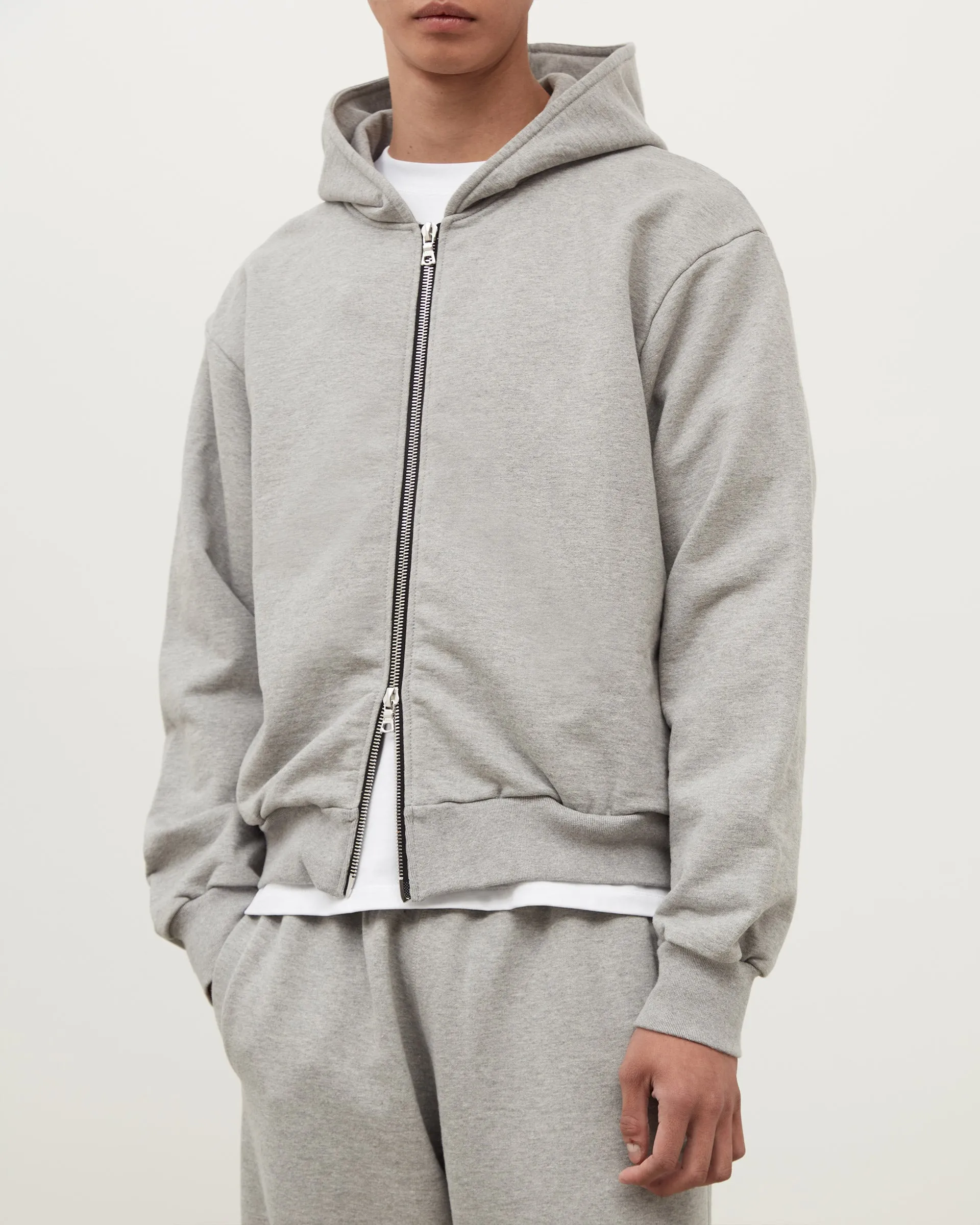 Zip Hoodie - Heather Grey sold by Daniel Simmons product image thumbnail 4