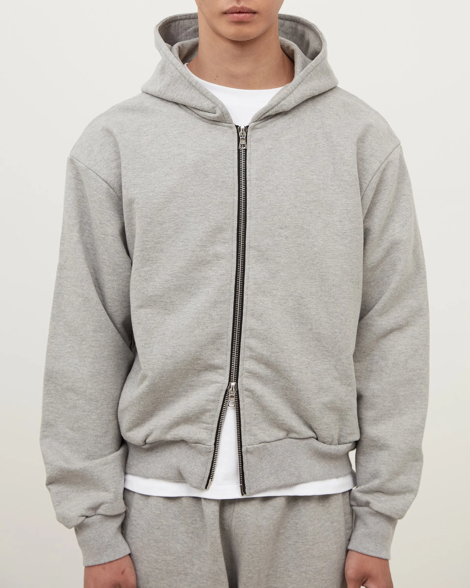 Zip Hoodie - Heather Grey sold by Daniel Simmons product image thumbnail 3