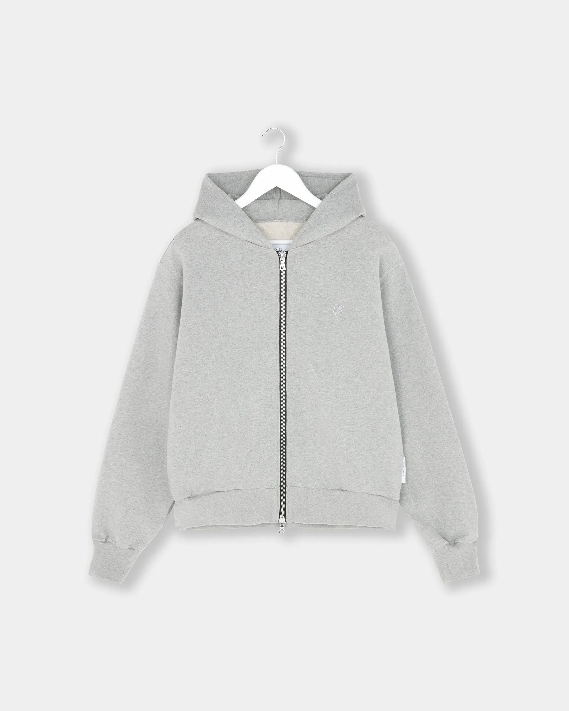 Lettermark Zip Hoodie - Heather Grey sold by Daniel Simmons product image thumbnail 5