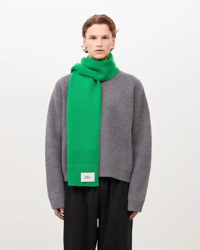 Cashmere Scarf - Bright Green sold by Daniel Simmons