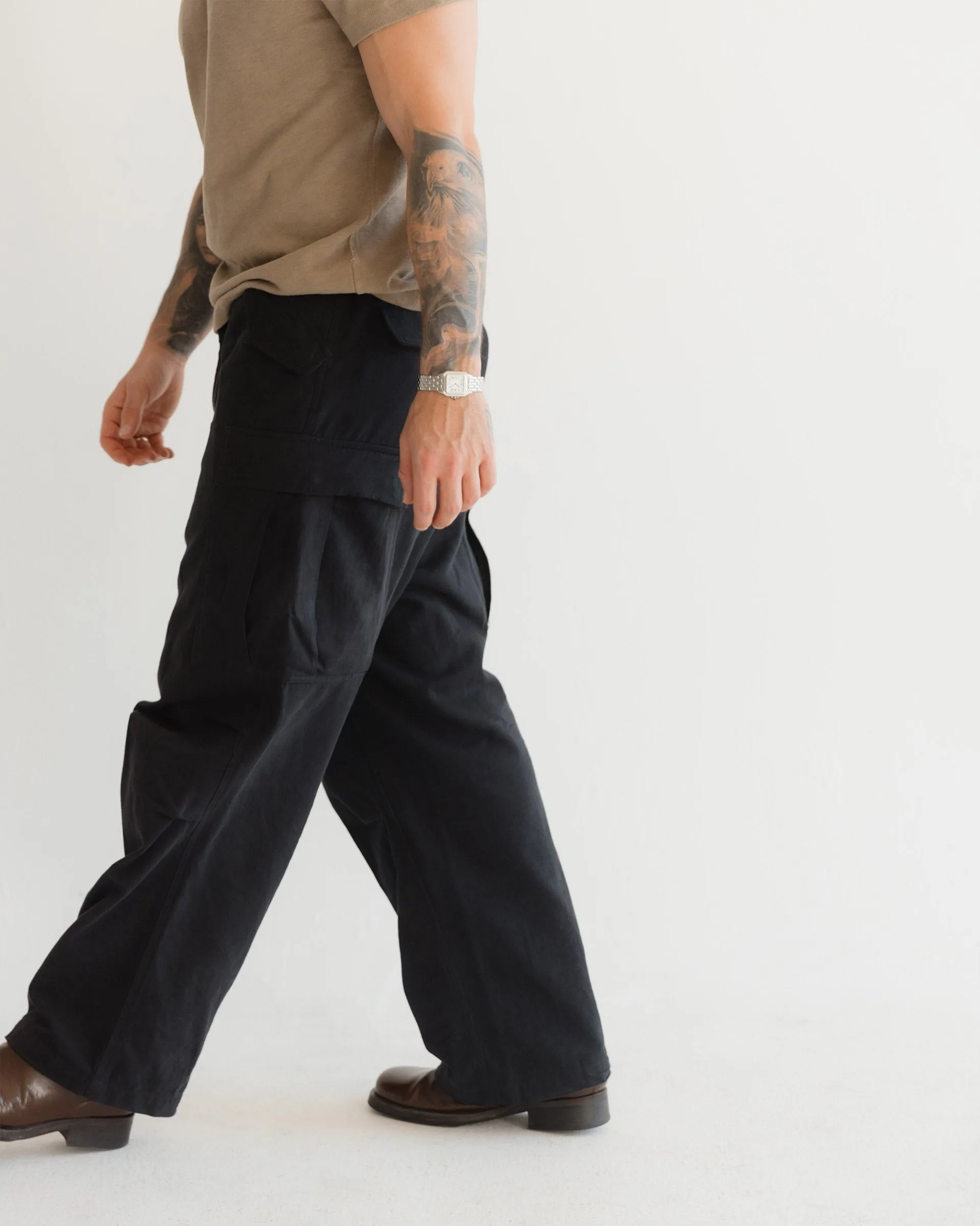 Military Cargo Trousers V2 - Vintage Black sold by Daniel Simmons product image thumbnail 5