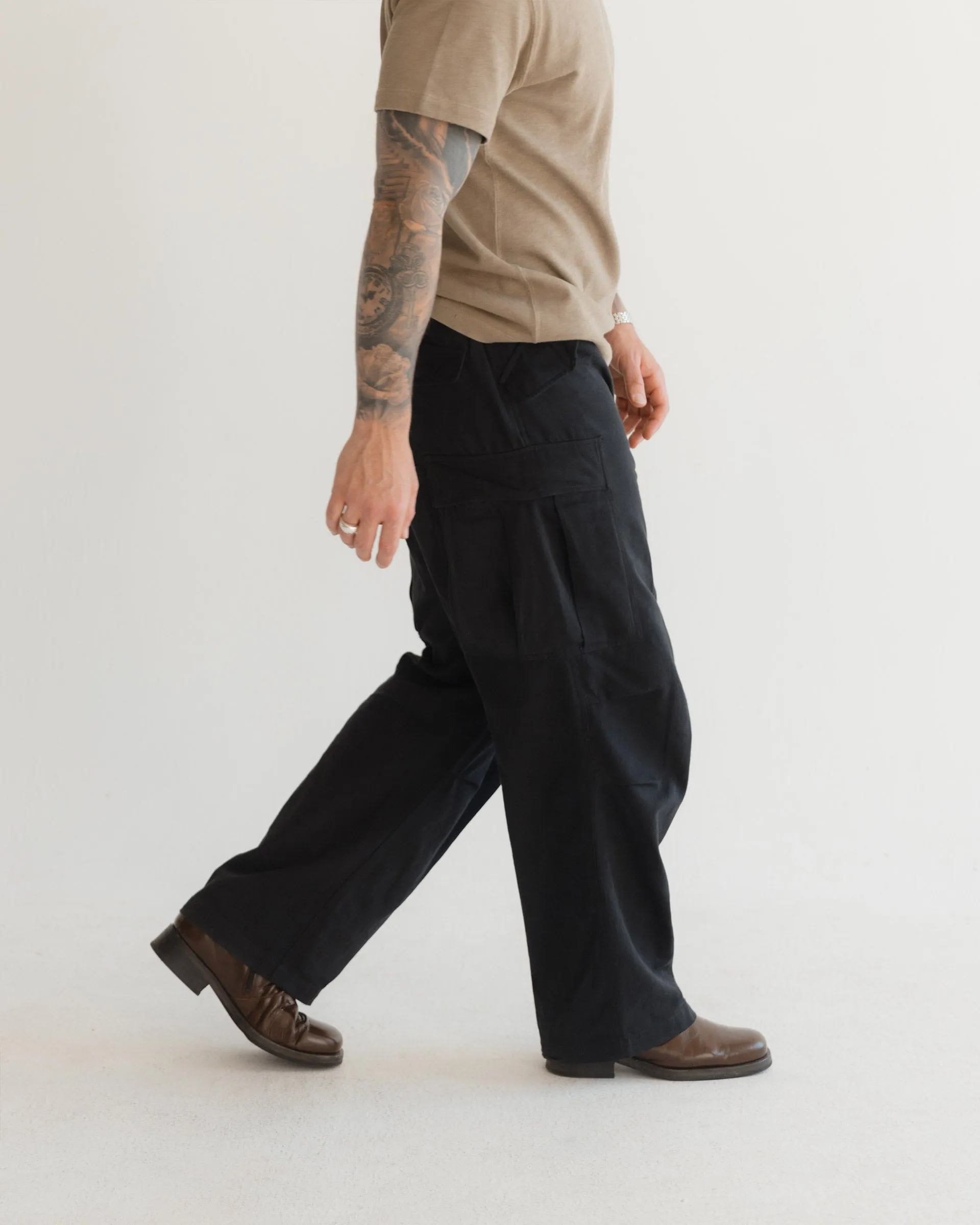 Military Cargo Trousers V2 - Vintage Black sold by Daniel Simmons product image thumbnail 4