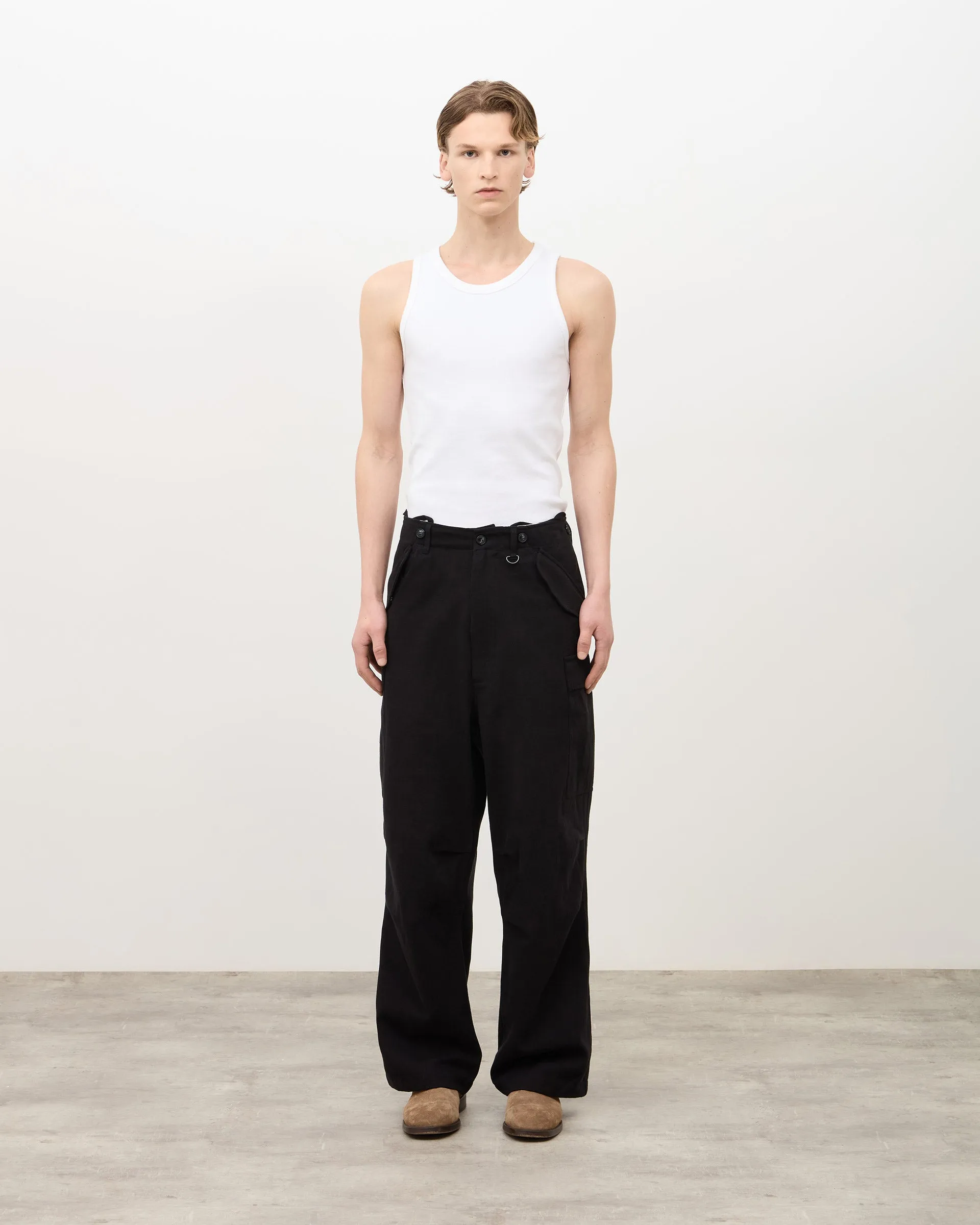 Military Cargo Trousers V2 - Vintage Black sold by Daniel Simmons product image thumbnail 2