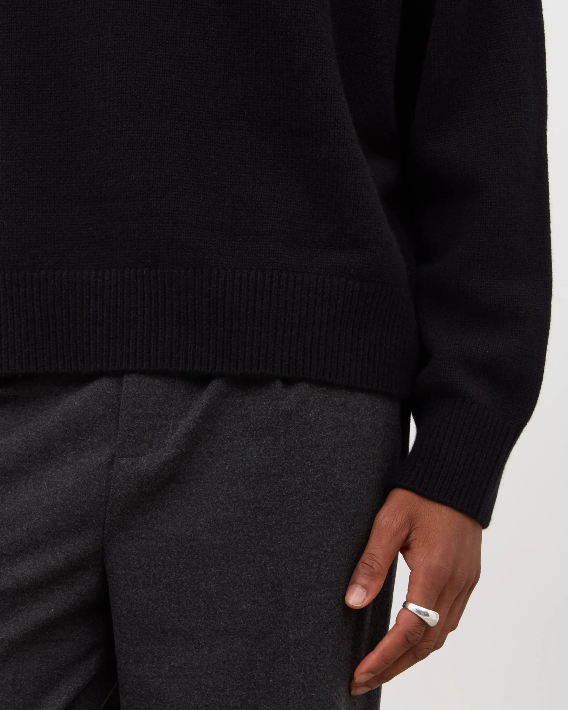 Cashmere Knit Sweater - Black sold by Daniel Simmons product image thumbnail 5