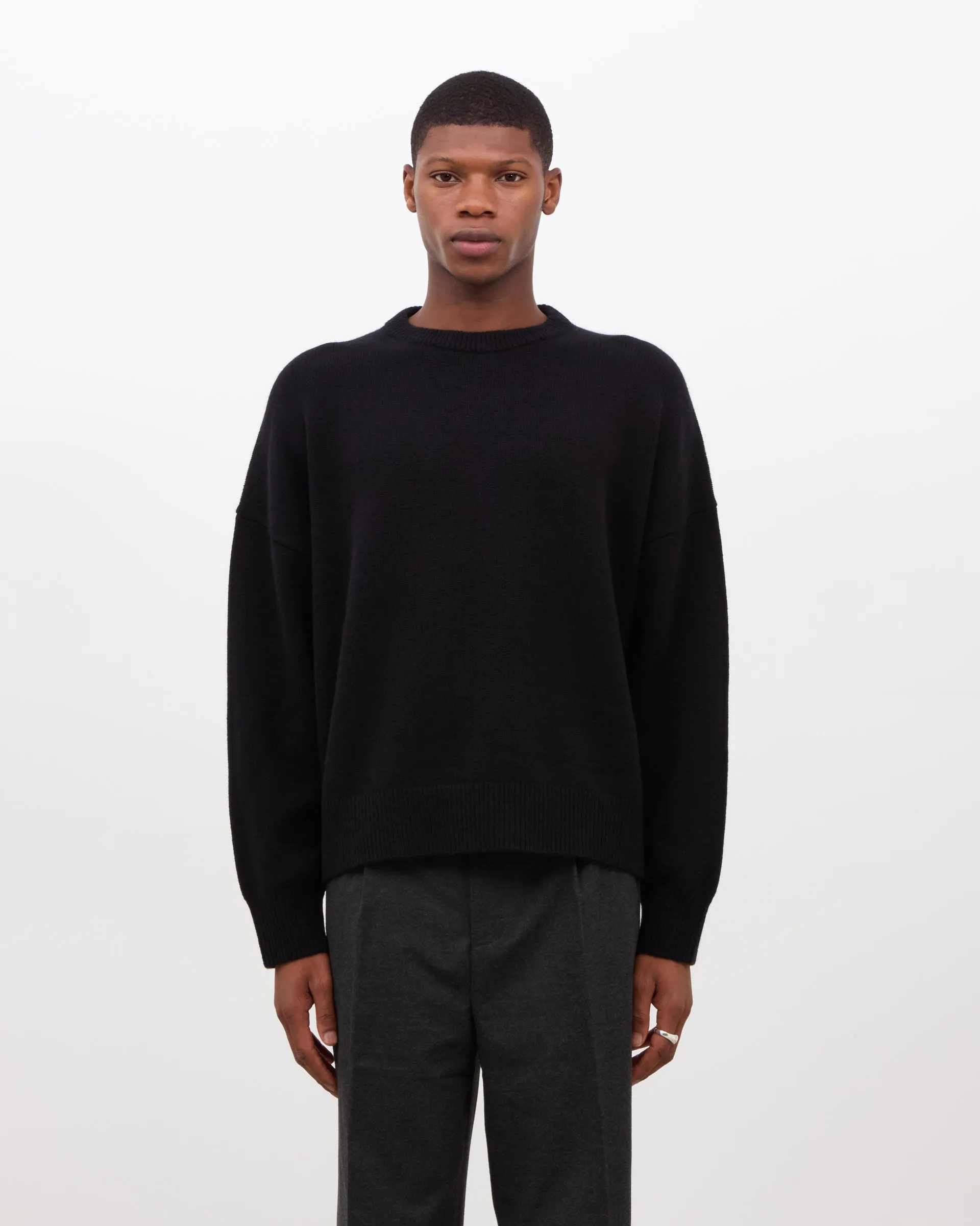 Cashmere Knit Sweater - Black sold by Daniel Simmons