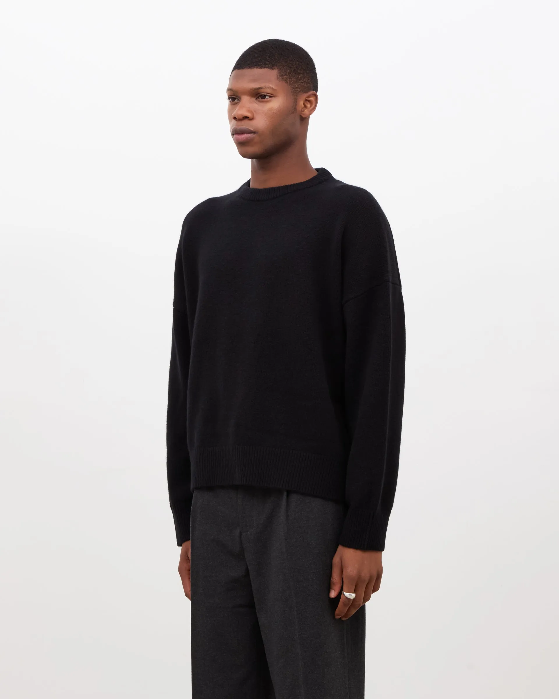 Cashmere Knit Sweater - Black sold by Daniel Simmons product image thumbnail 3
