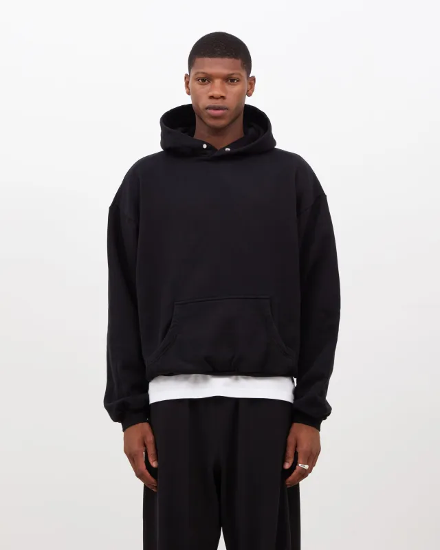 Box Fit Fleeceback Hoodie - Black sold by Daniel Simmons