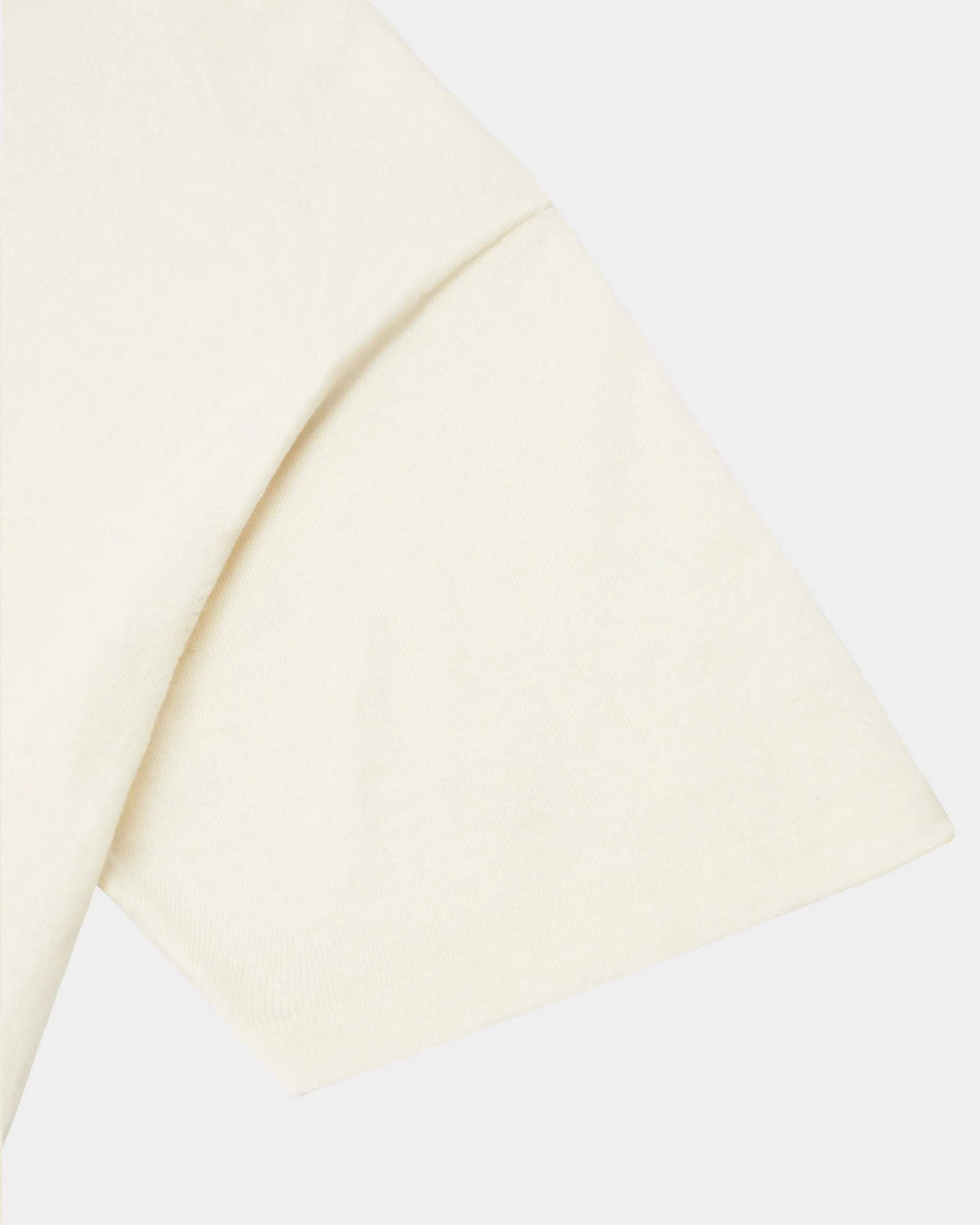 Merino Wool Knit T-Shirt - Cream sold by Daniel Simmons product image thumbnail 5