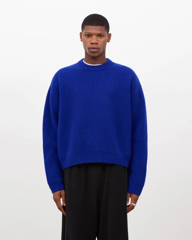 Merino Knit Sweater - Royal Blue sold by Daniel Simmons