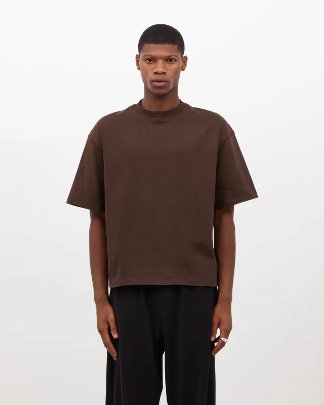 Box Fit T-shirt (Cropped) - Brown sold by Daniel Simmons