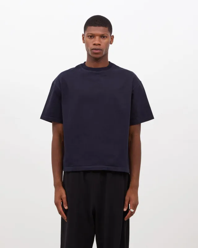 Box Fit T-shirt (Cropped) - Navy sold by Daniel Simmons