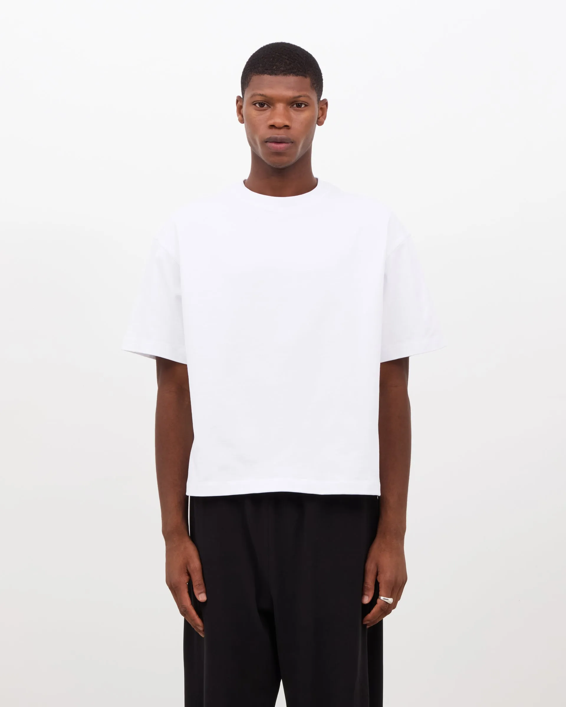 Box Fit T-shirt (Cropped) - White sold by Daniel Simmons