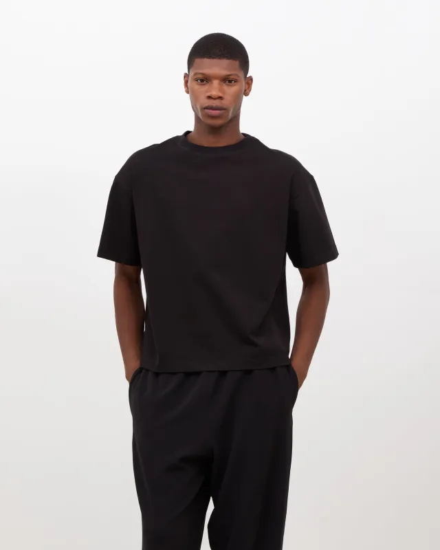 Box Fit T-shirt (Cropped) - Black sold by Daniel Simmons