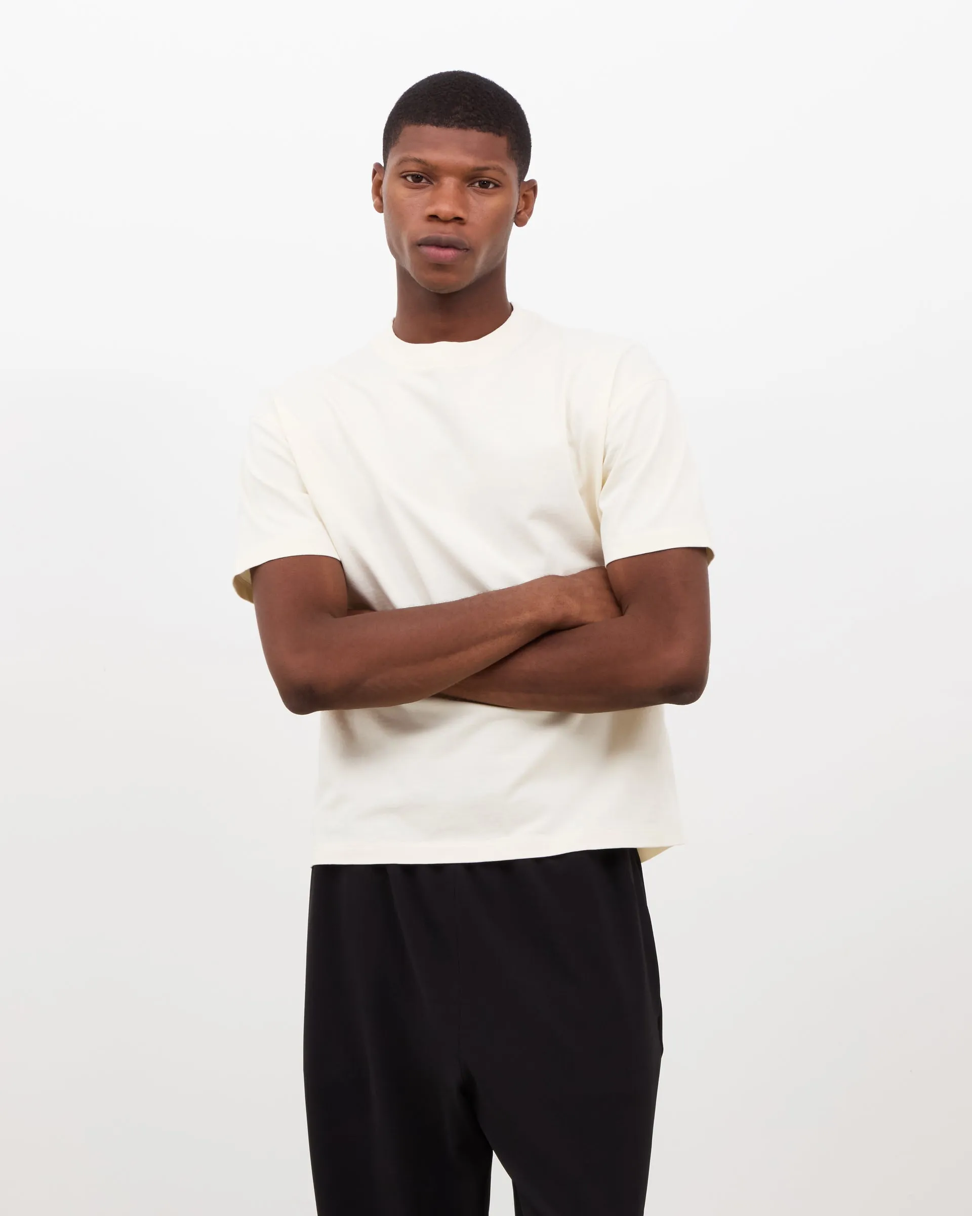 Essential T-shirt - Vintage White sold by Daniel Simmons product image thumbnail 3