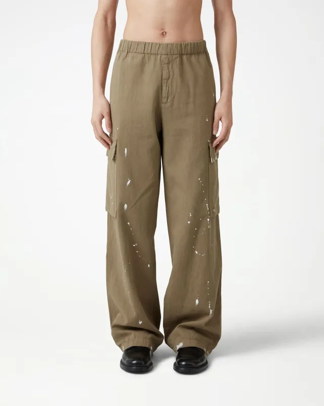 Lightweight Cargo Pants - Painted Moss Green sold by Daniel Simmons