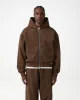 Zip Fleeceback Hoodie - Coffee Brown sold by Daniel Simmons