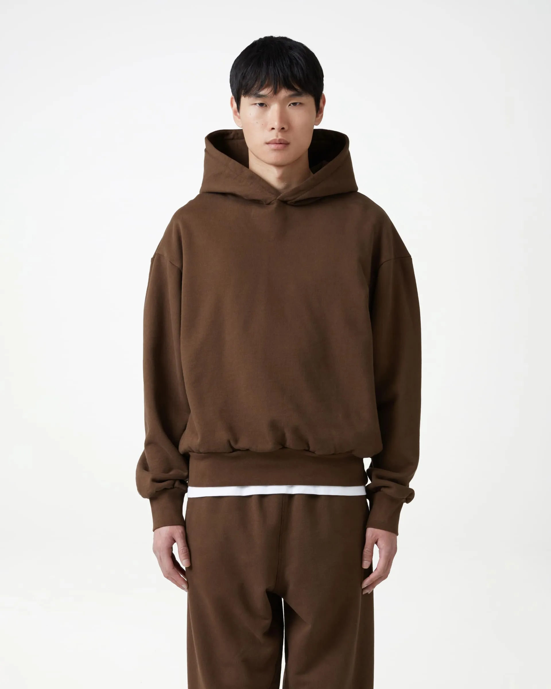 Essential Fleeceback Hoodie - Coffee Brown sold by Daniel Simmons