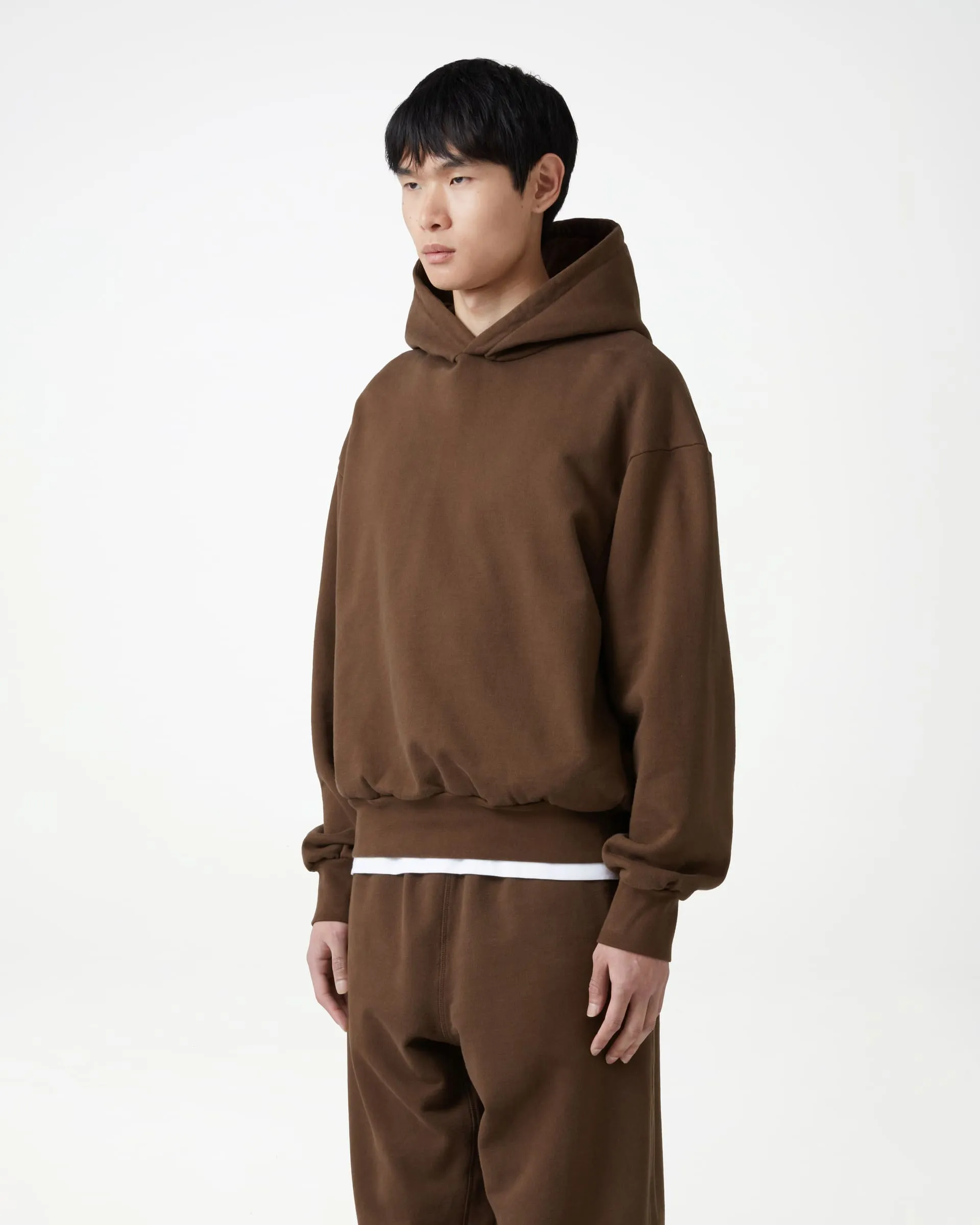 Essential Fleeceback Hoodie - Coffee Brown sold by Daniel Simmons product image thumbnail 3