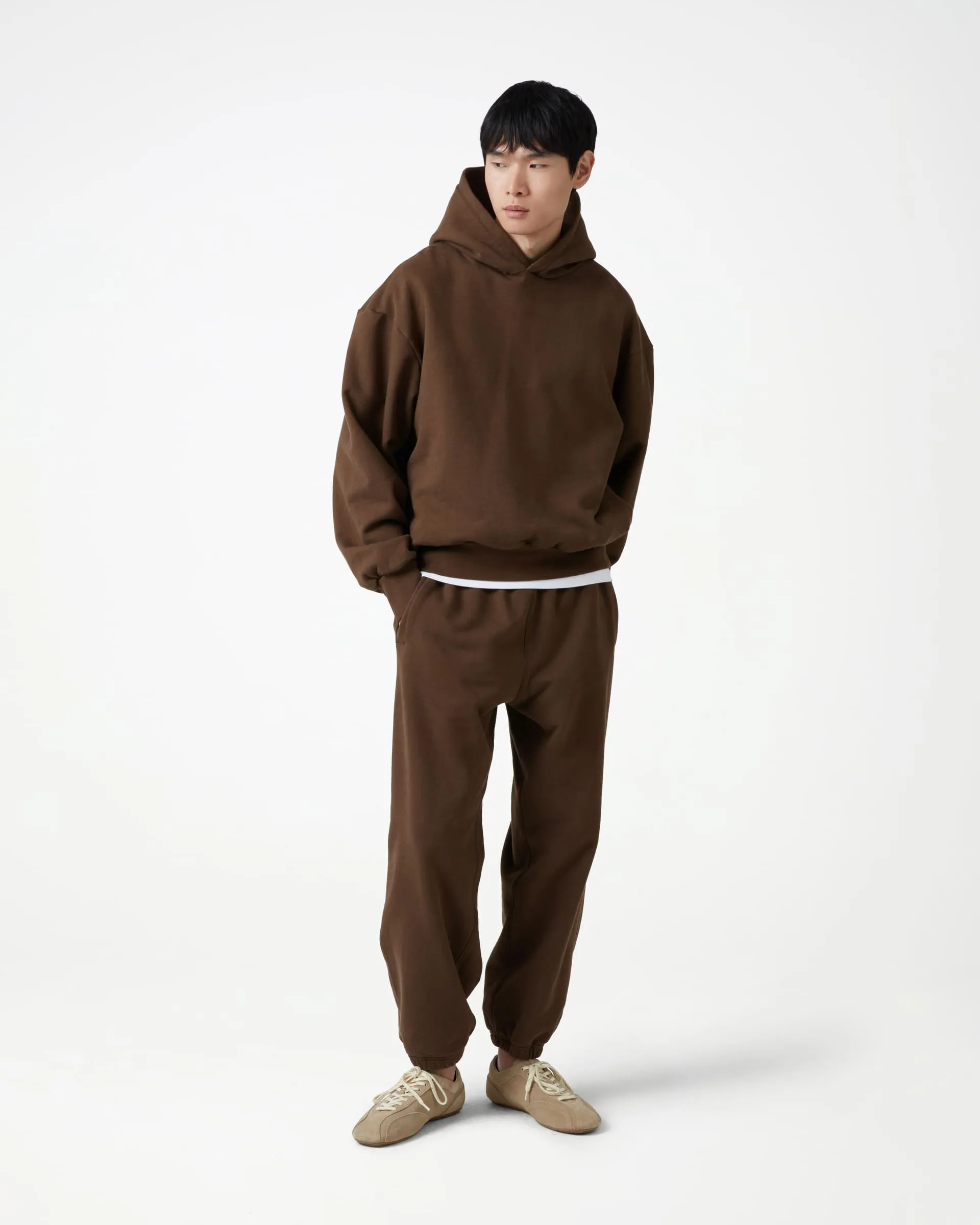Essential Fleeceback Hoodie - Coffee Brown sold by Daniel Simmons product image thumbnail 2