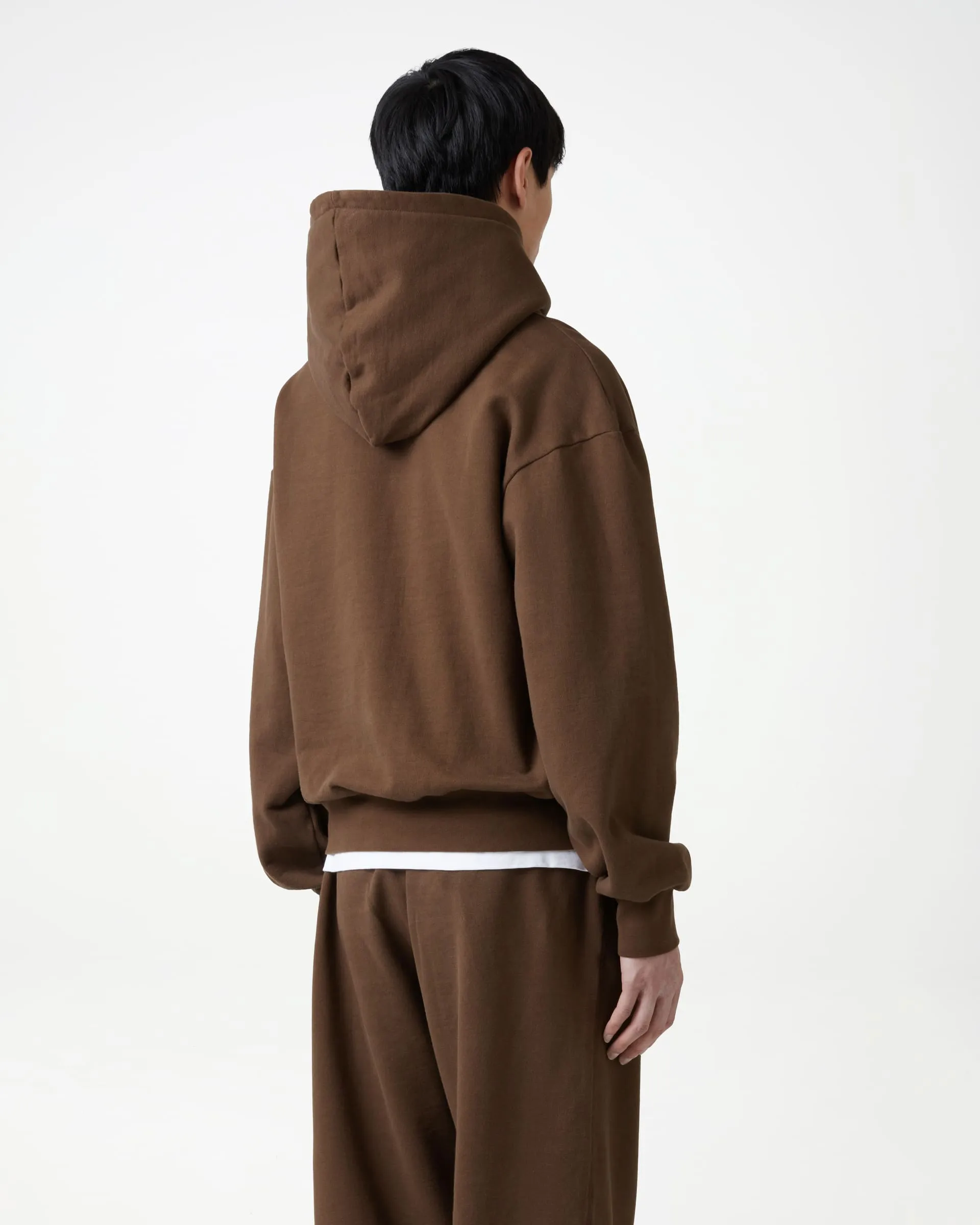 Essential Fleeceback Hoodie - Coffee Brown sold by Daniel Simmons product image thumbnail 4