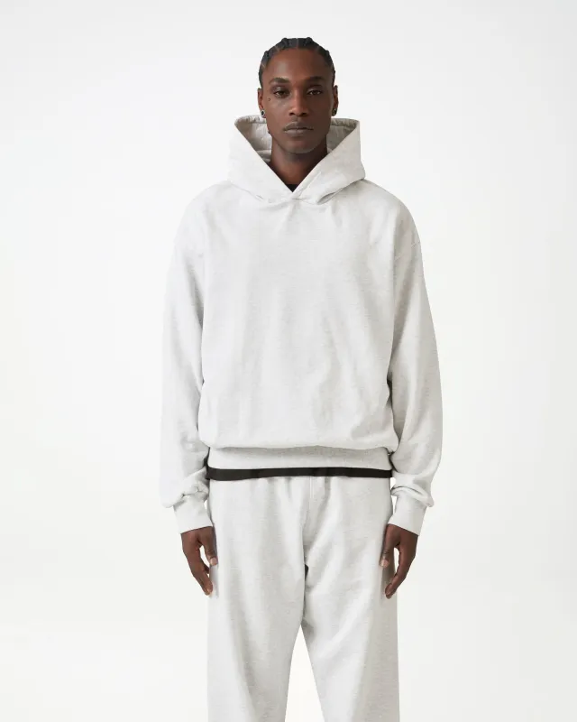 Essential Fleeceback Hoodie - Ash Grey sold by Daniel Simmons