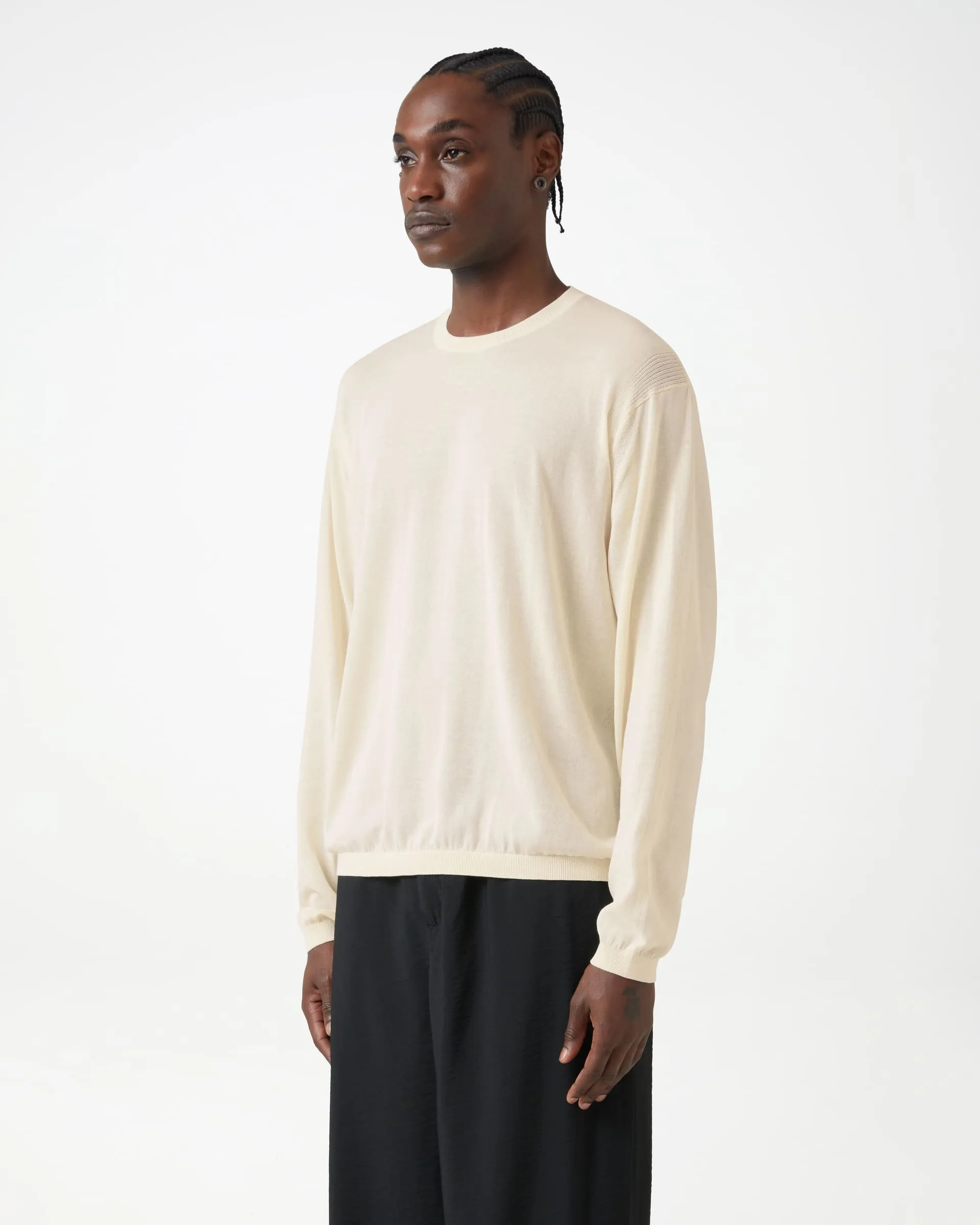 Elba Knit Long Sleeve - Cream sold by Daniel Simmons product image thumbnail 3