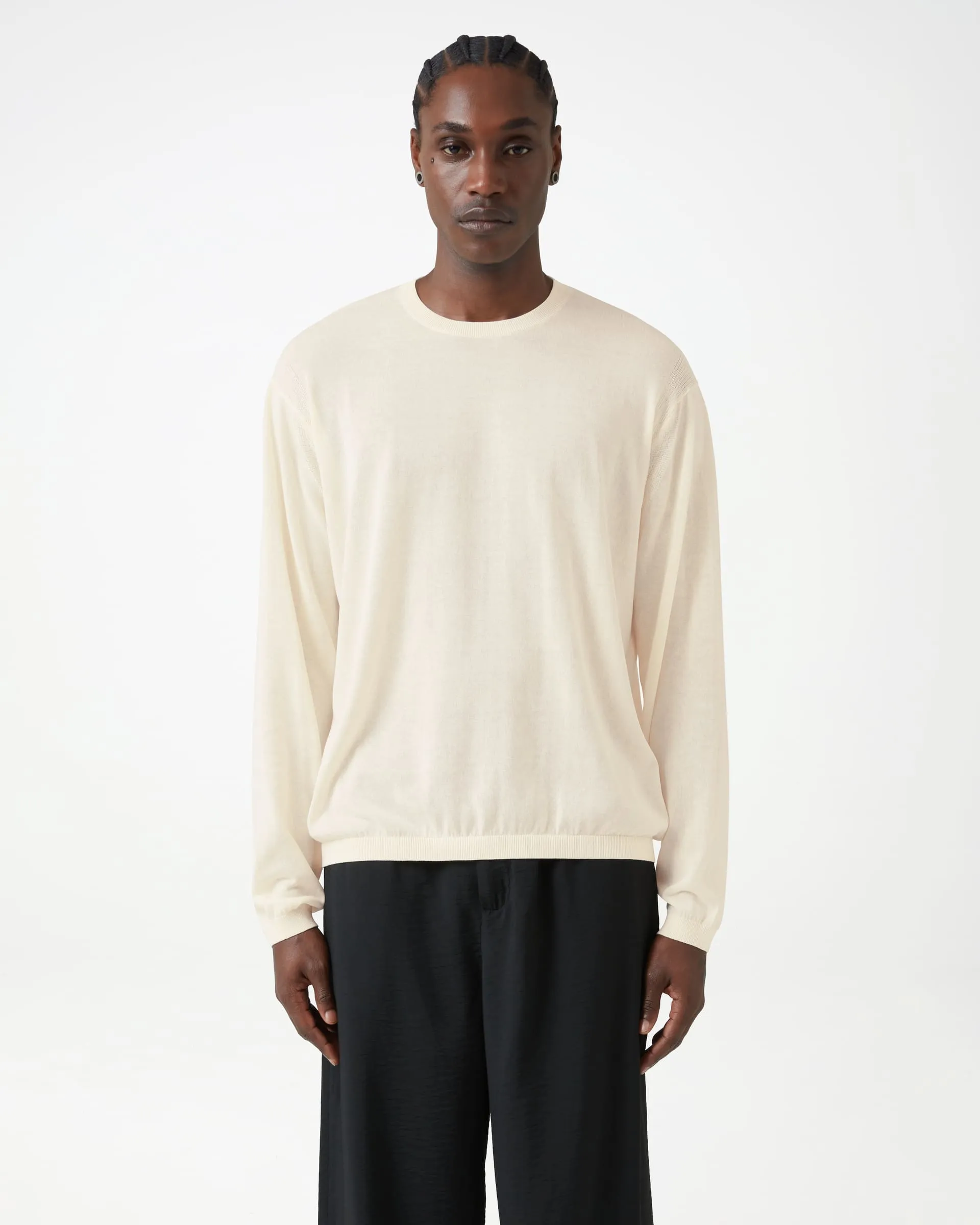 Elba Knit Long Sleeve - Cream sold by Daniel Simmons