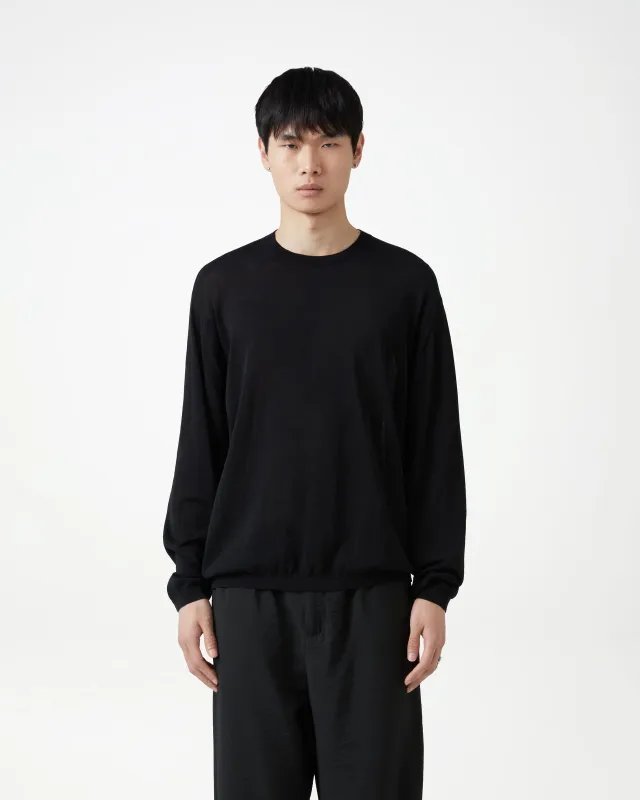 Elba Knit Long Sleeve - Black sold by Daniel Simmons