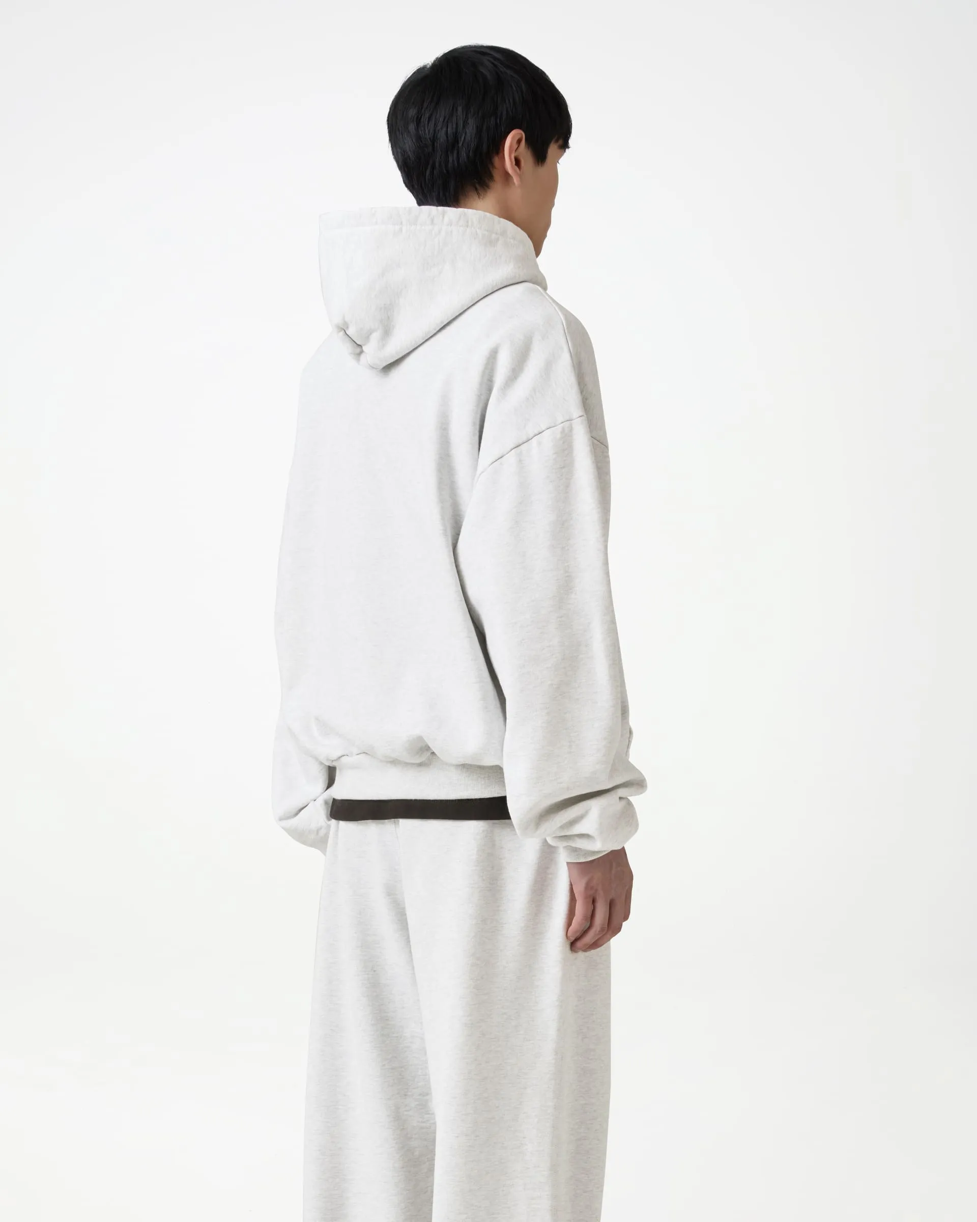Box Fit Fleeceback Hoodie - Ash Grey sold by Daniel Simmons product image thumbnail 4