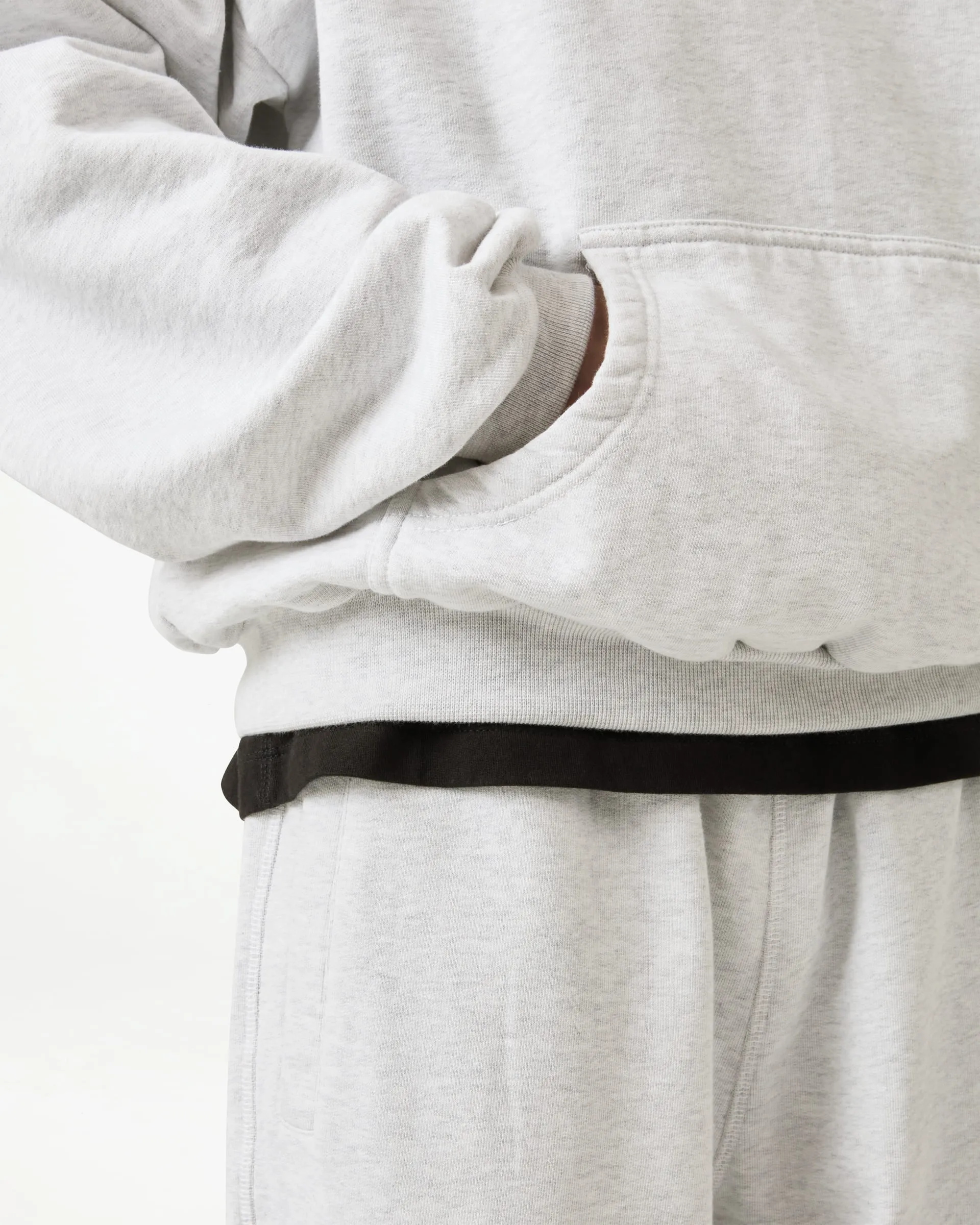 Box Fit Fleeceback Hoodie - Ash Grey sold by Daniel Simmons product image thumbnail 5