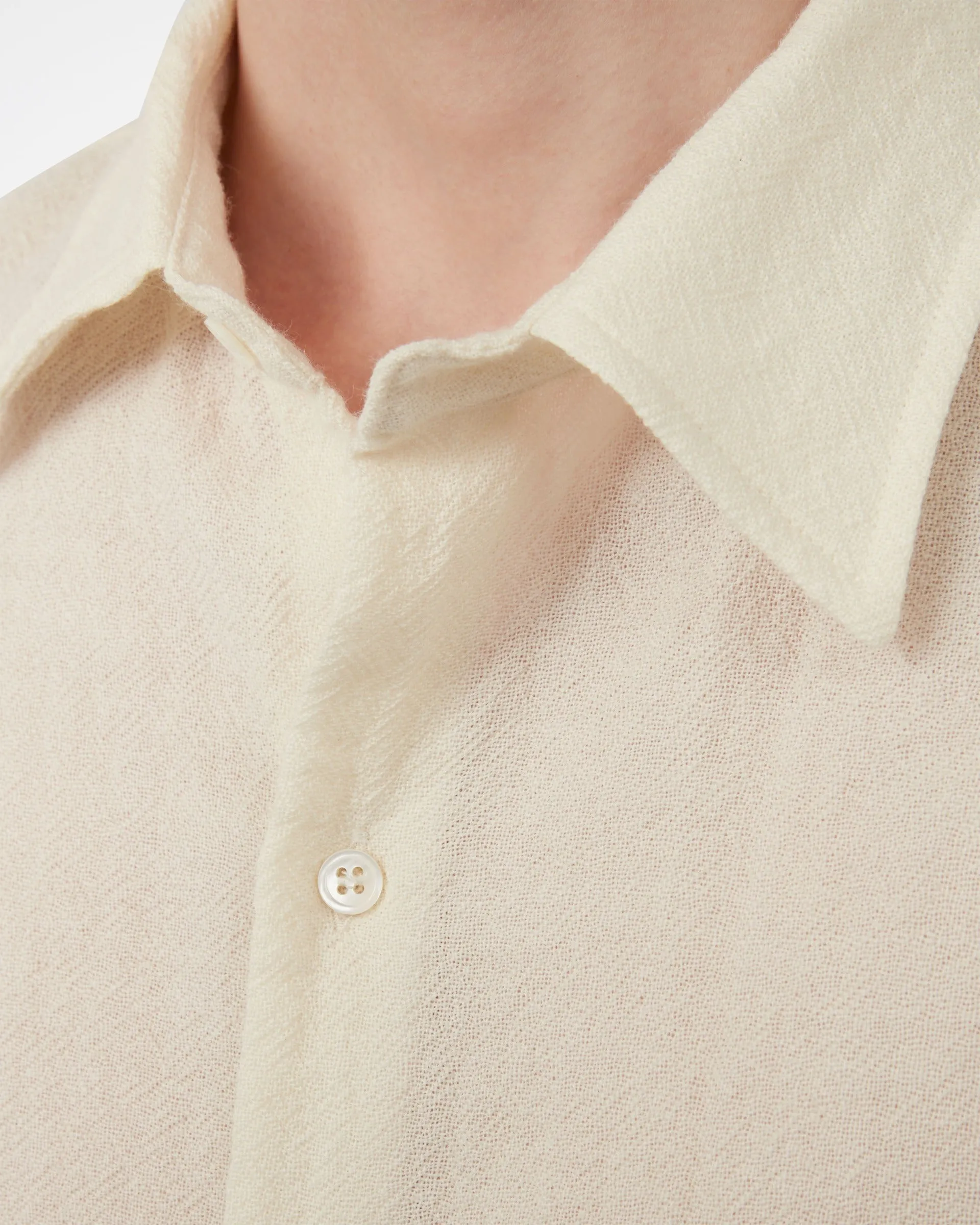 Marcello Shirt V2 - Cream sold by Daniel Simmons product image thumbnail 5