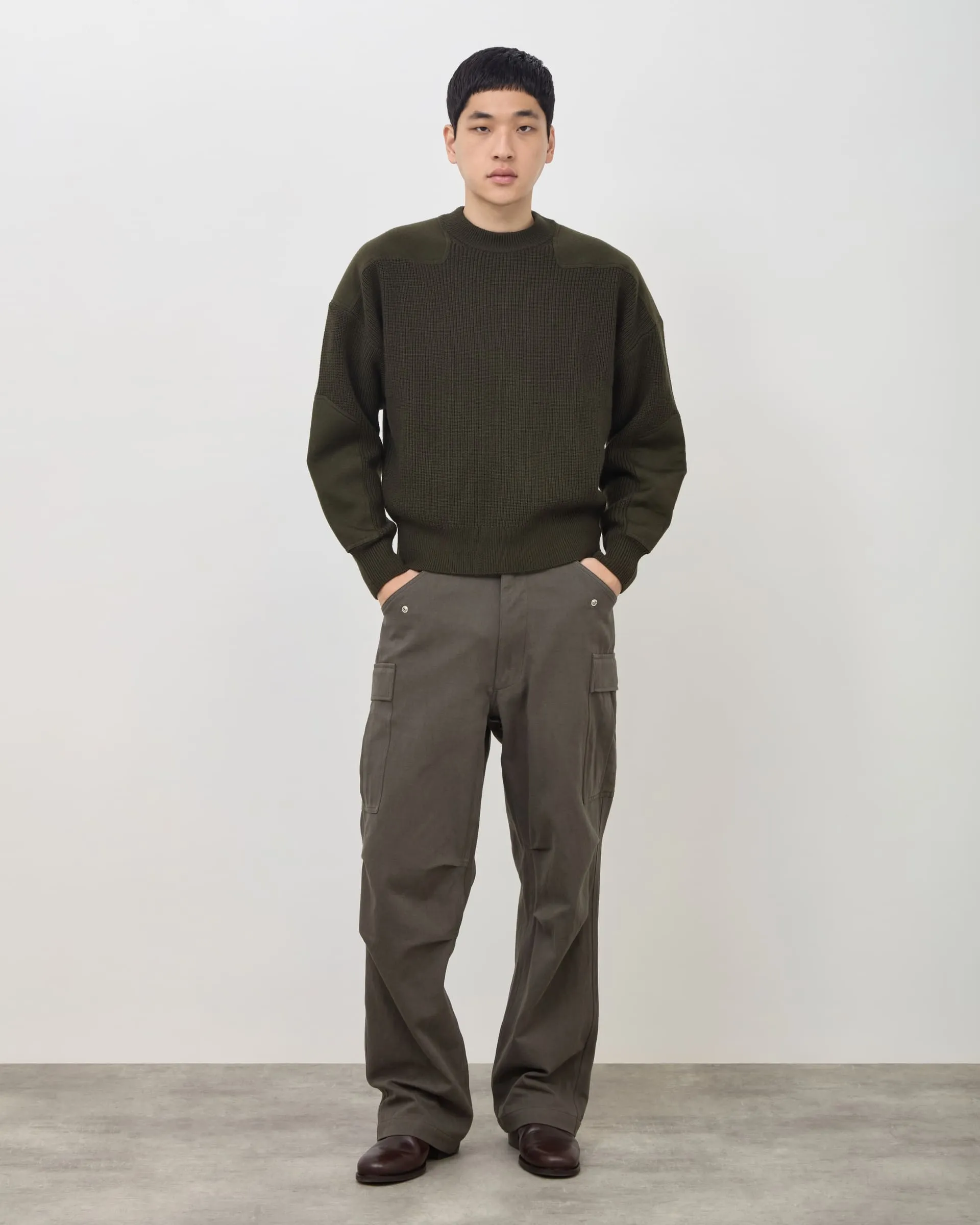 Military Knit Sweater - Green sold by Daniel Simmons product image thumbnail 3