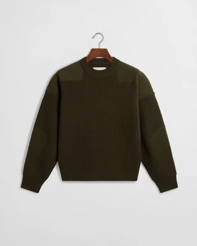 Military Knit Sweater - Green sold by Daniel Simmons