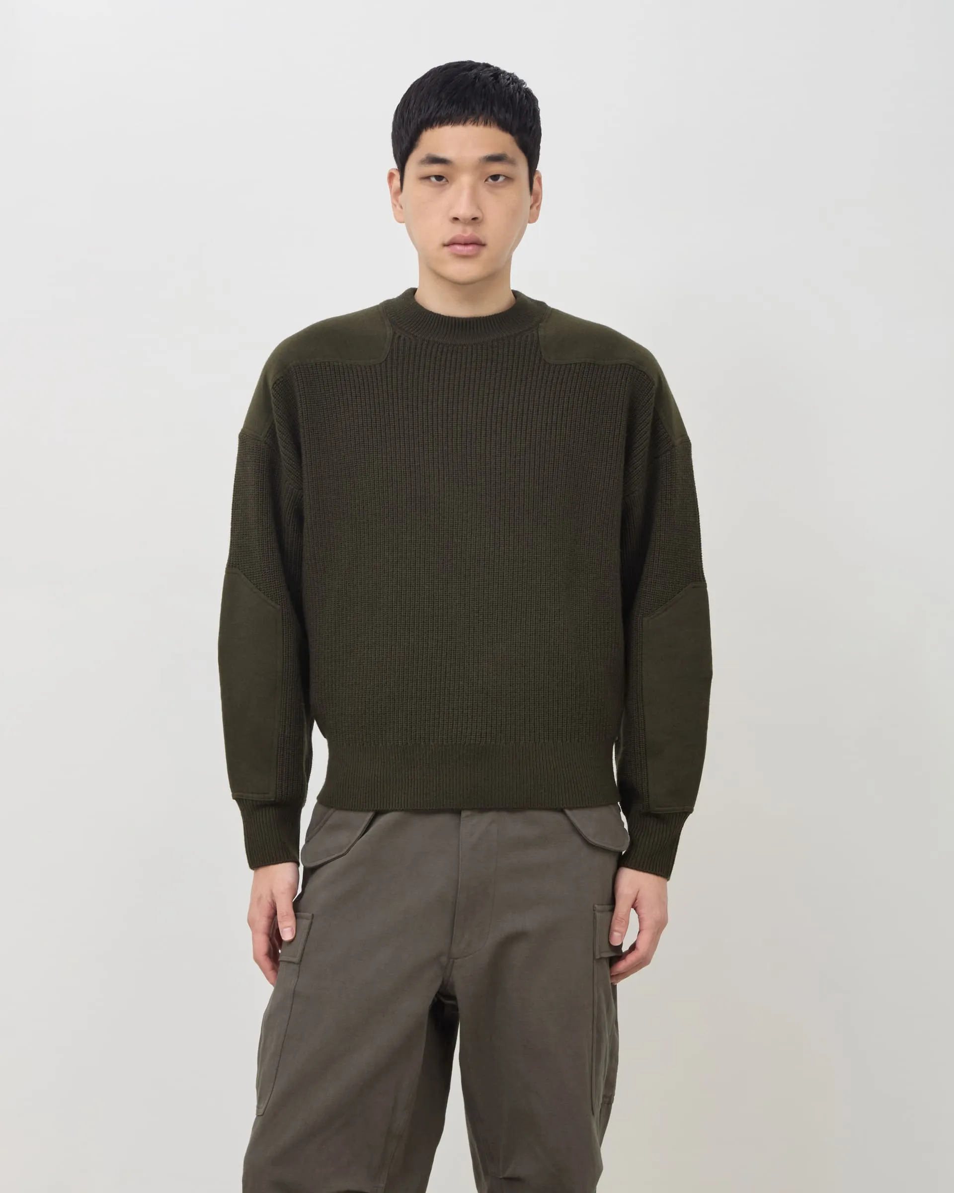 Military Knit Sweater - Green sold by Daniel Simmons product image thumbnail 4
