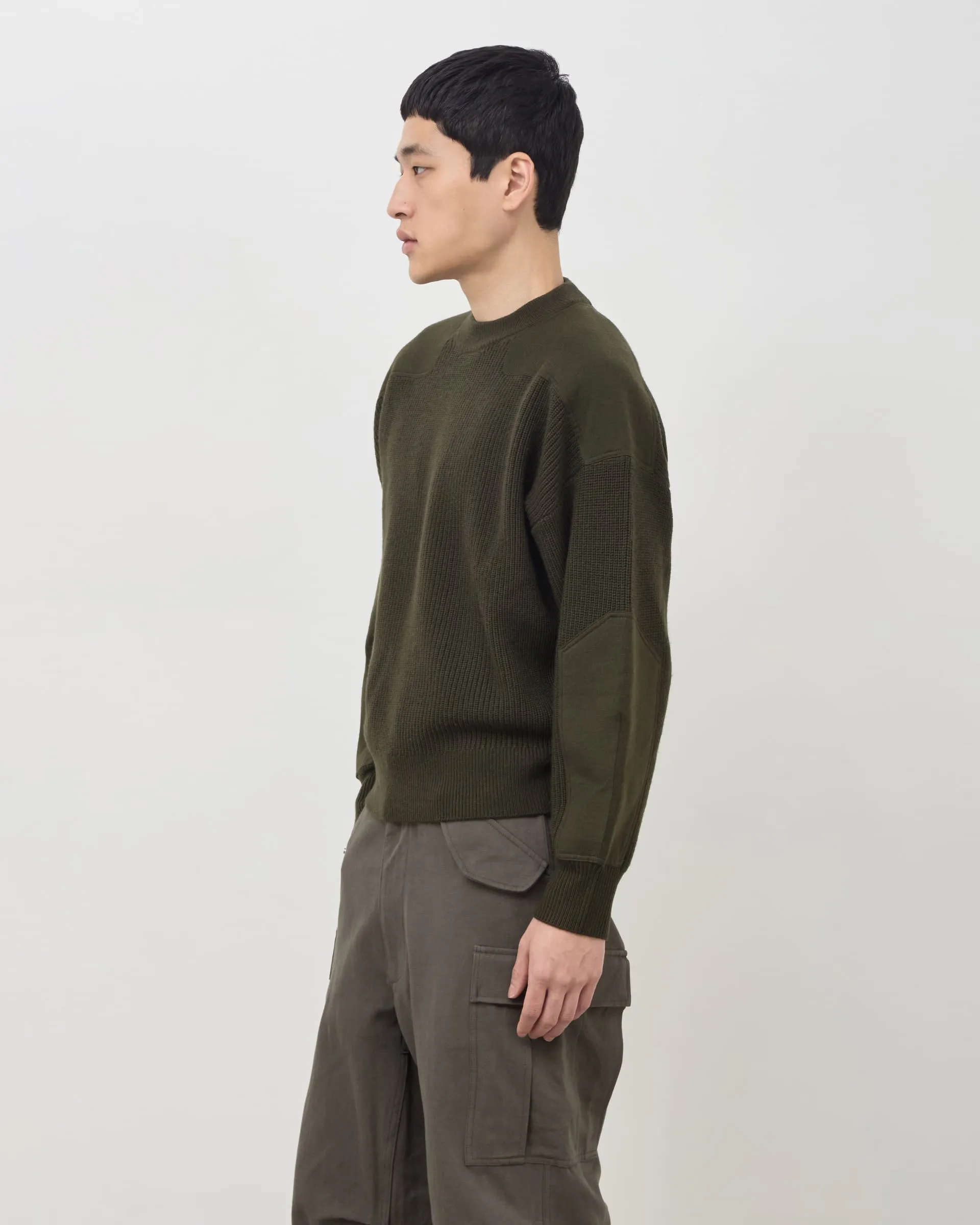 Military Knit Sweater - Green sold by Daniel Simmons product image thumbnail 5