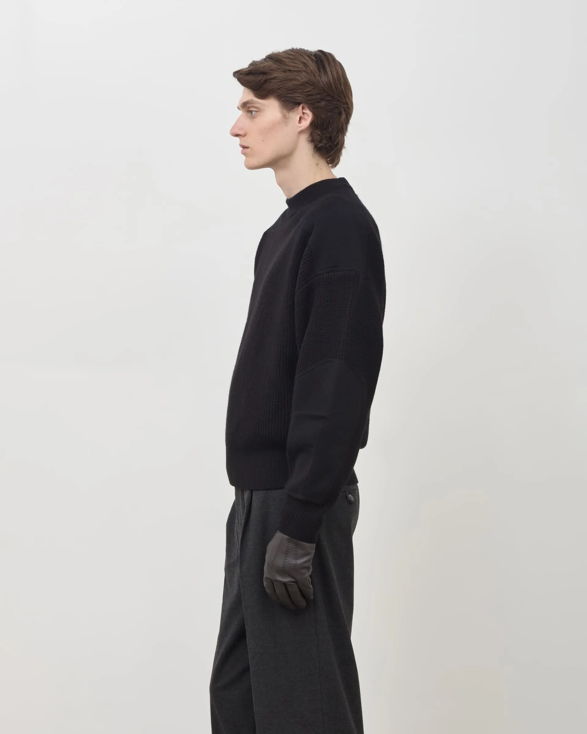 Military Knit Sweater - Black sold by Daniel Simmons product image thumbnail 4