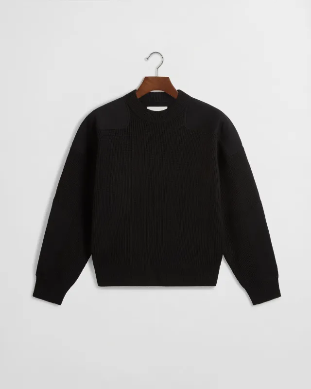 Military Knit Sweater - Black sold by Daniel Simmons