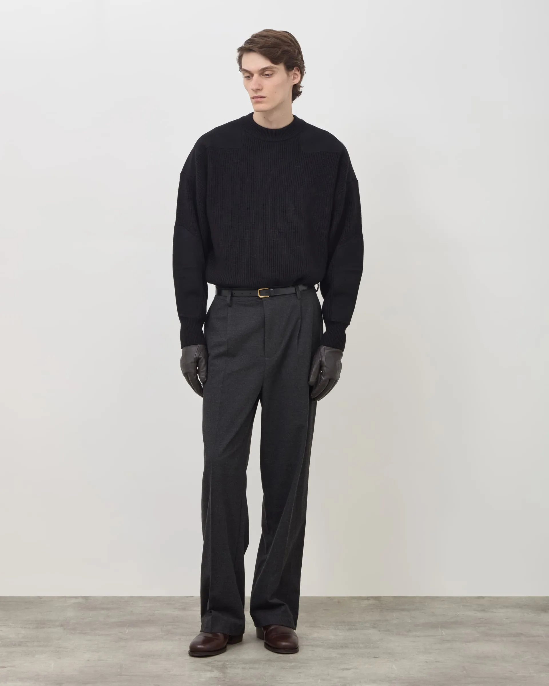 Military Knit Sweater - Black sold by Daniel Simmons product image thumbnail 2