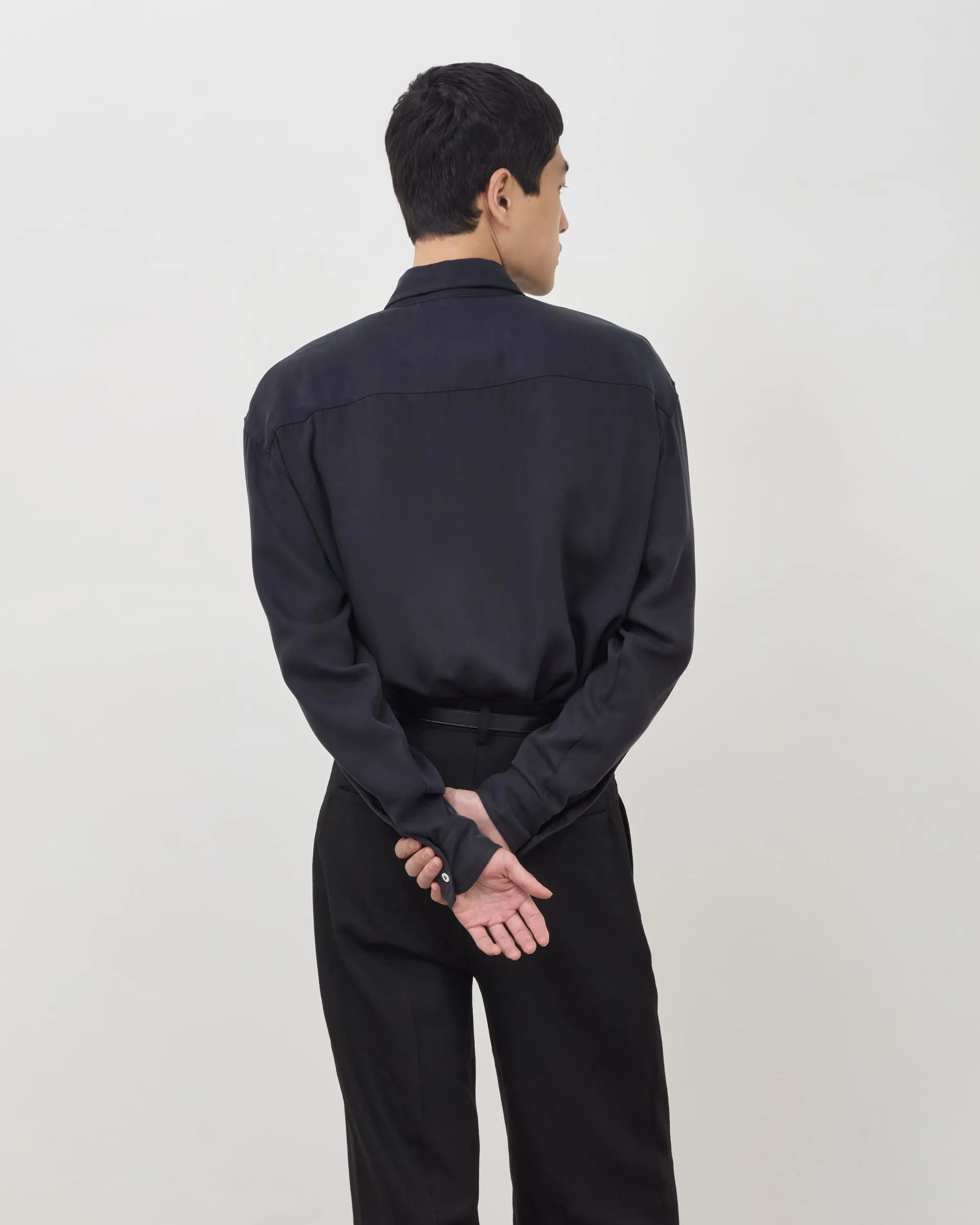Drape Shirt V2 - Midnight Blue sold by Daniel Simmons product image thumbnail 5