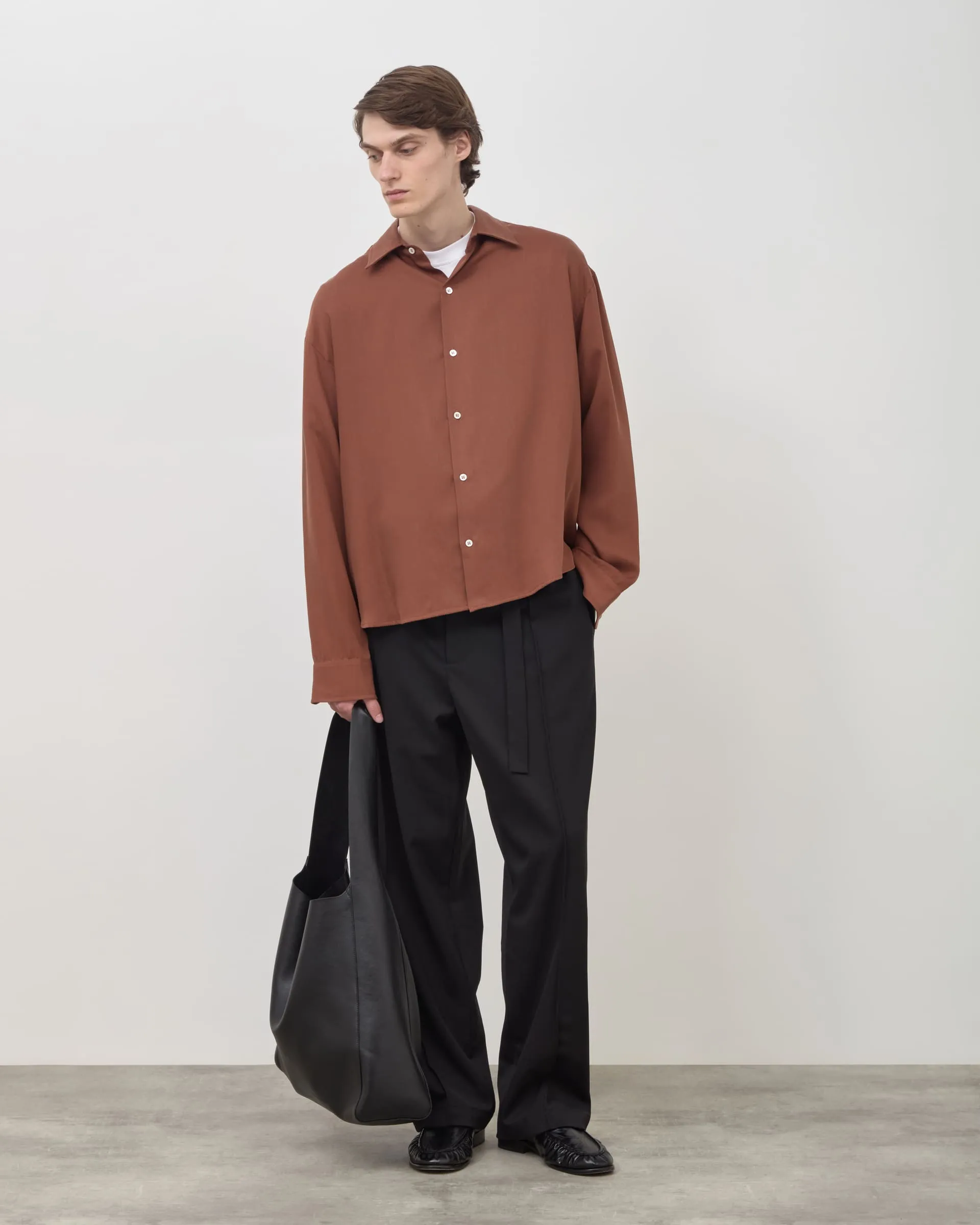 Drape Shirt V2 - Pecan sold by Daniel Simmons product image thumbnail 2